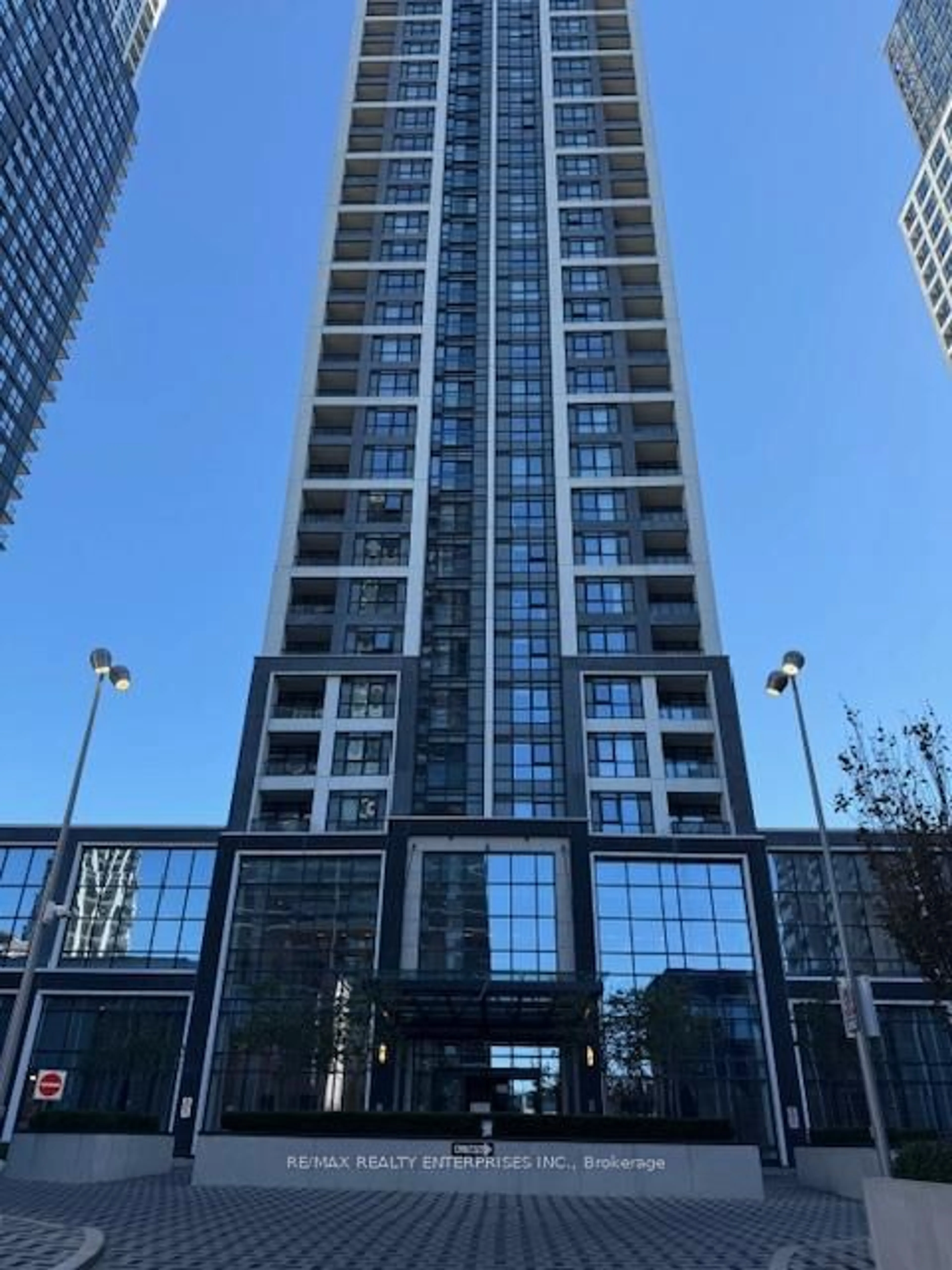 A pic from outside/outdoor area/front of a property/back of a property/a pic from drone, city buildings view from balcony for 7 Mabelle Ave #604, Toronto Ontario M9A 4X1