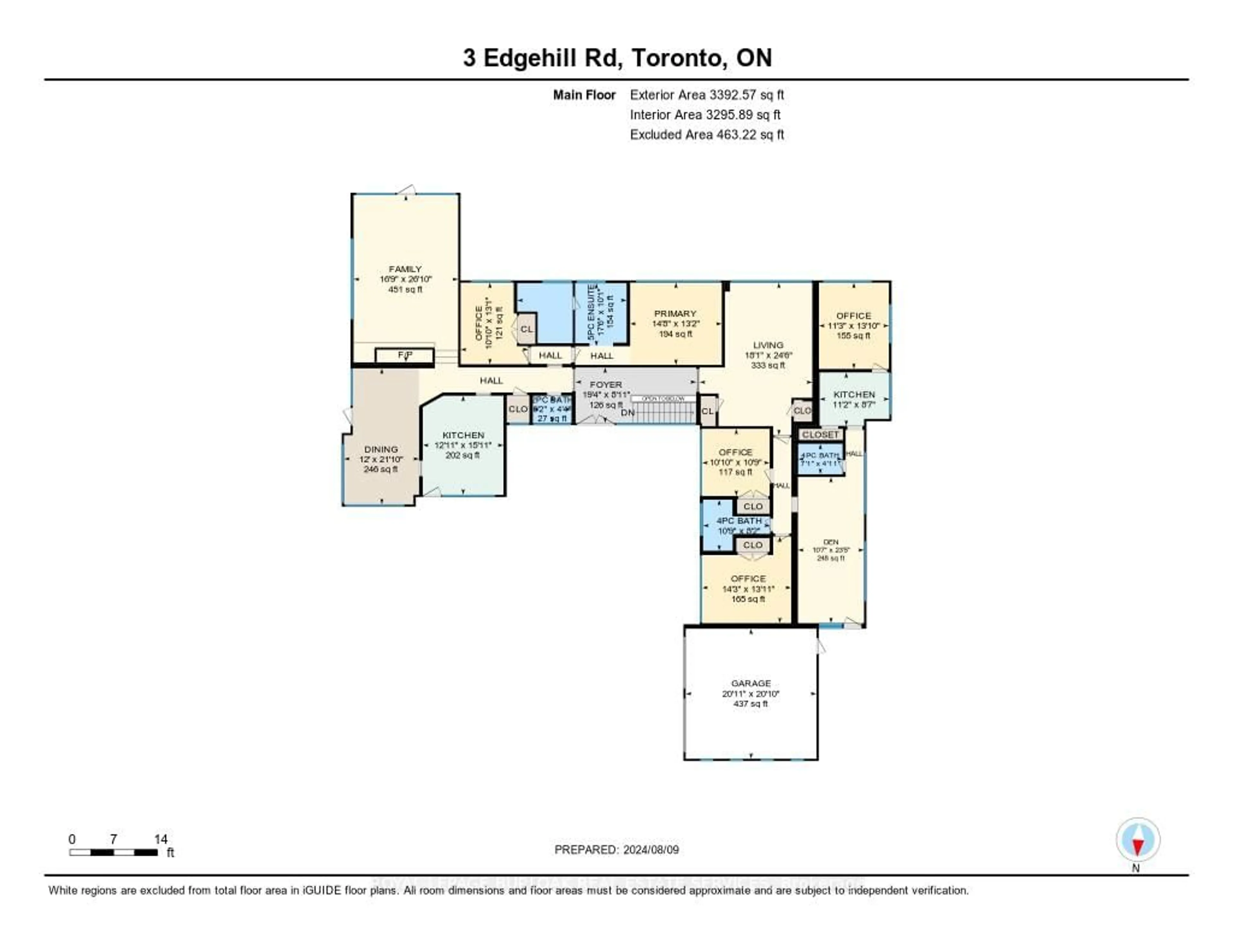 Floor plan for 3 Edgehill Rd, Toronto Ontario M9A 4N1