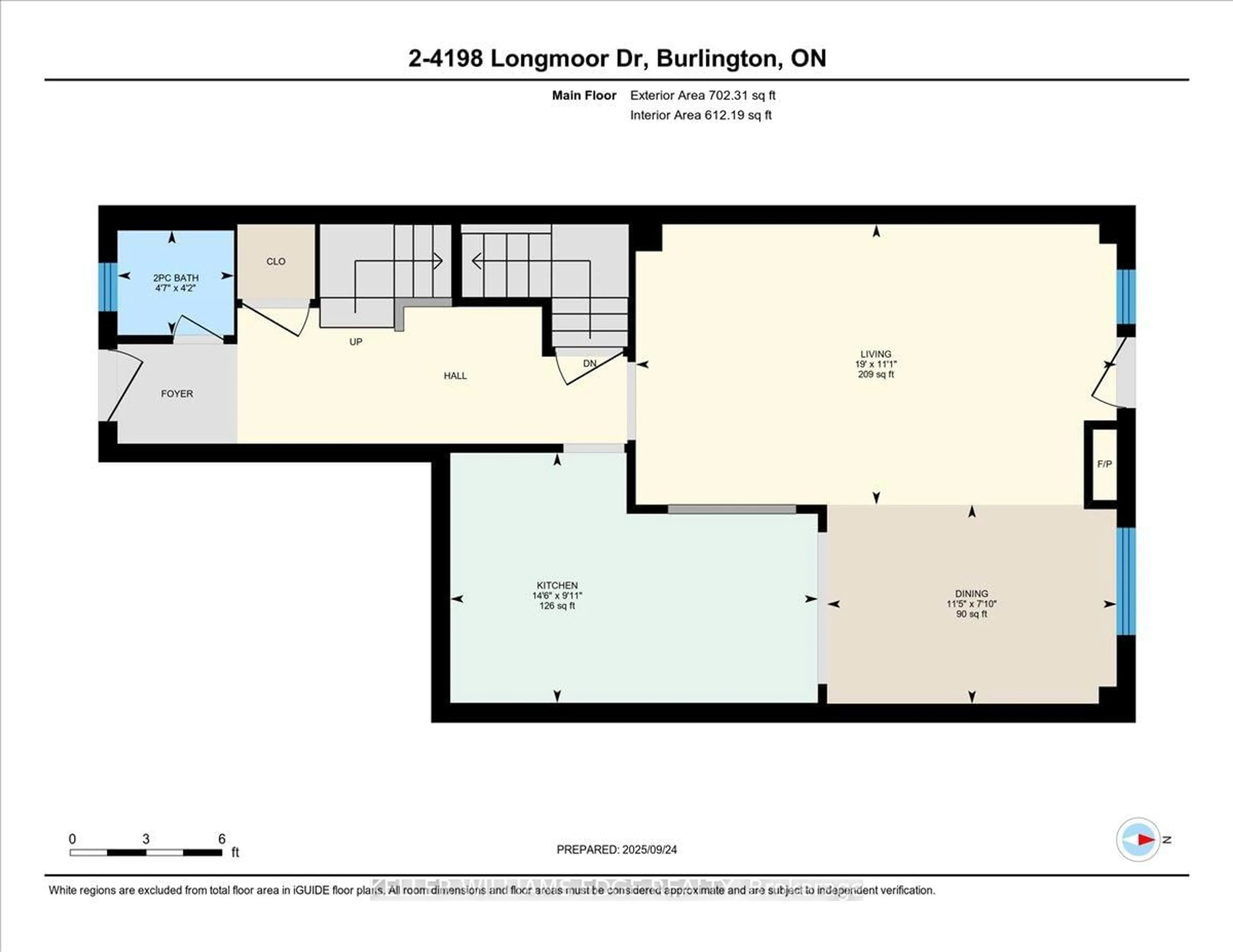 Floor plan for 4198 Longmoor Dr #2, Burlington Ontario L7L 5E3