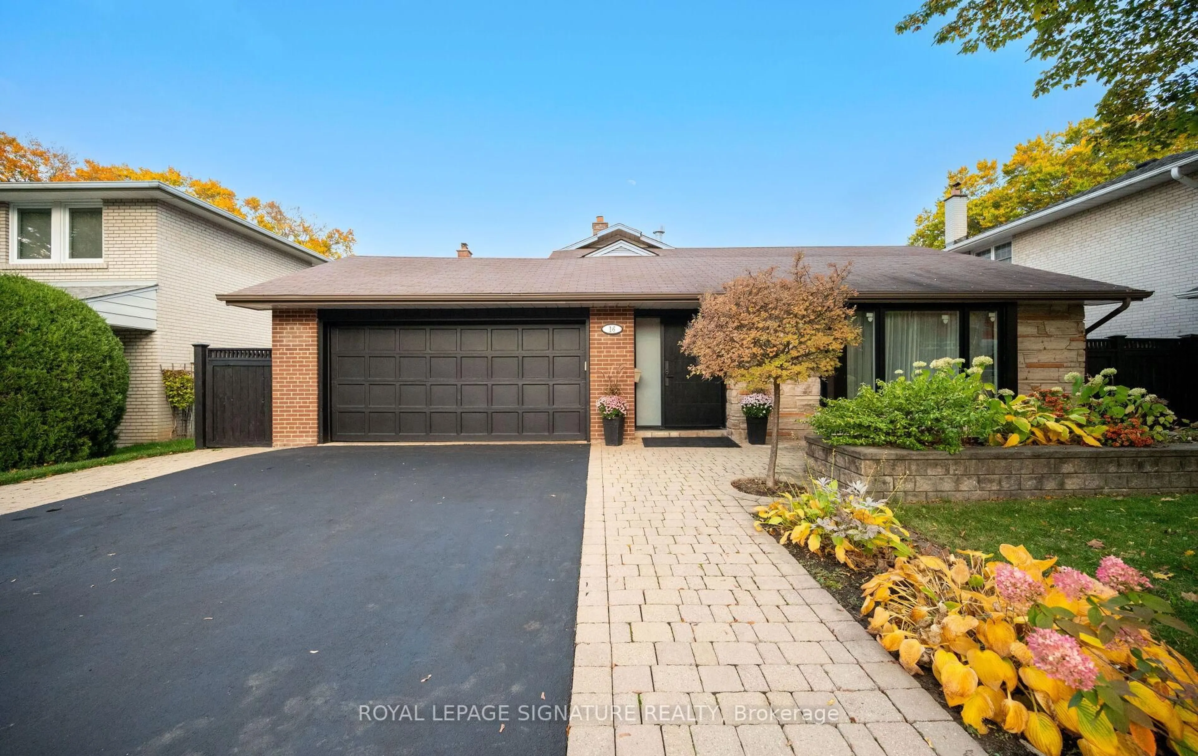 Home with brick exterior material, street for 16 Kingsborough Cres, Toronto Ontario M9R 2T9