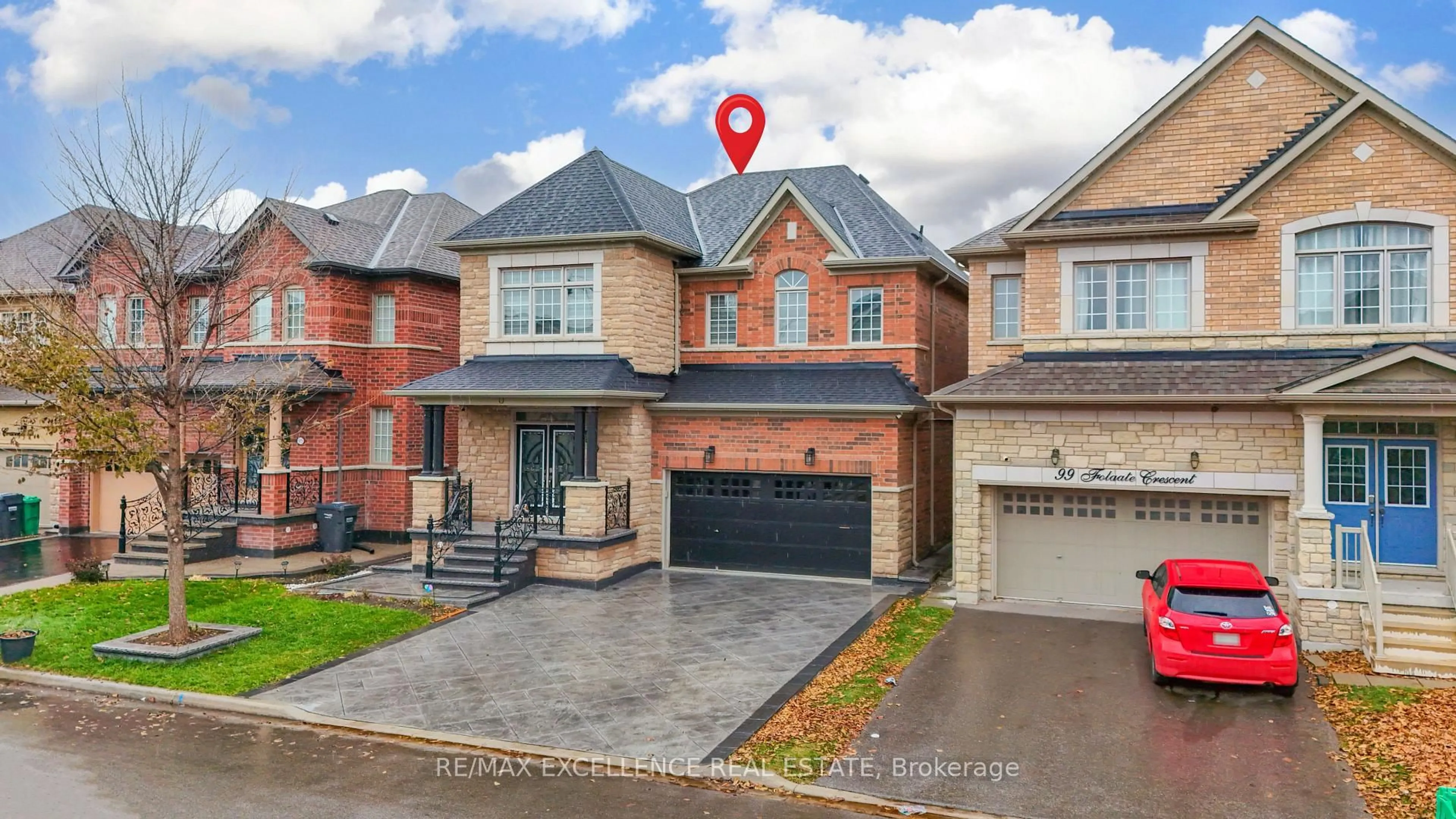 Home with brick exterior material, street for 97 Folgate Cres, Brampton Ontario L6R 4A6