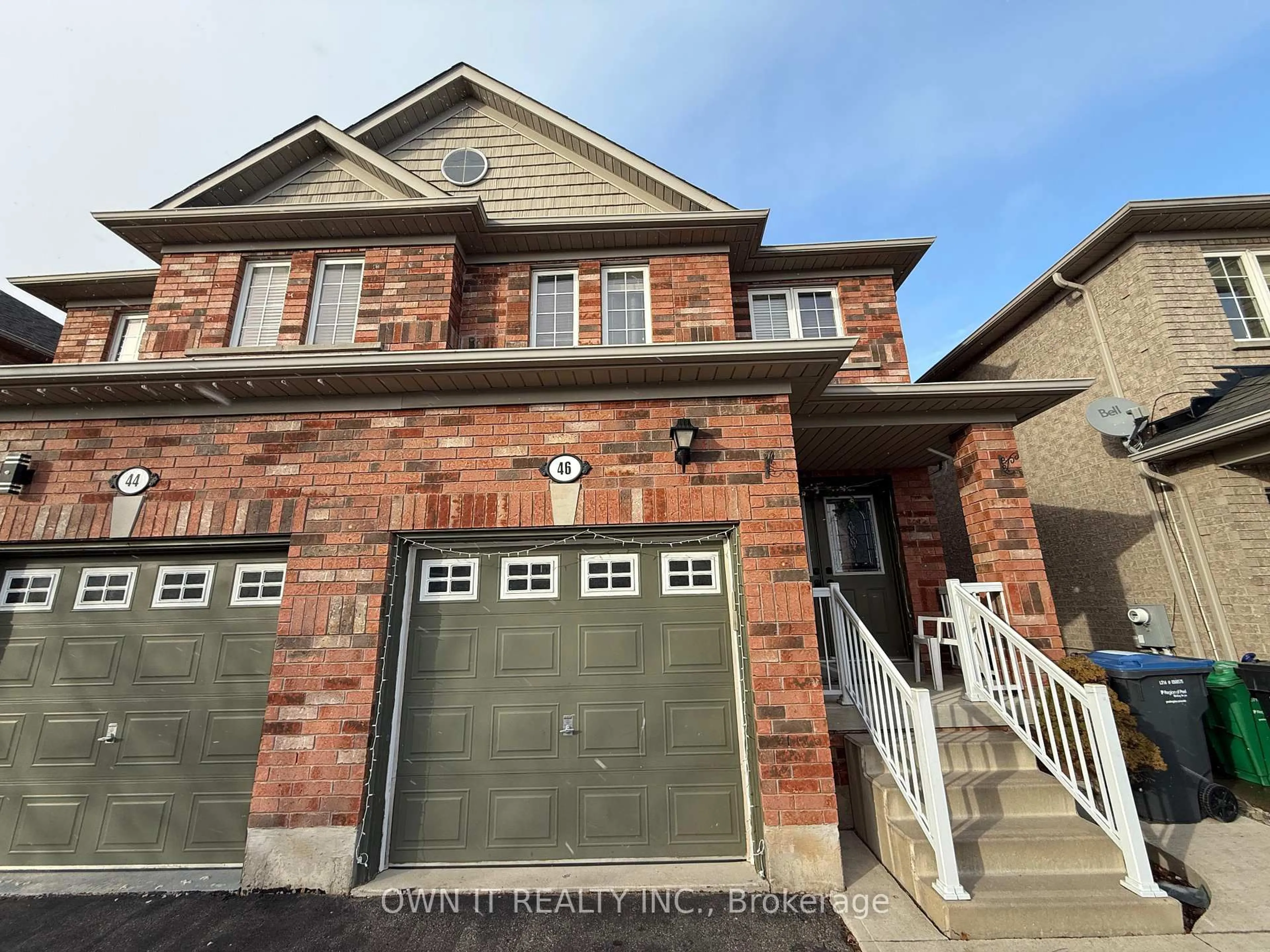 Home with brick exterior material, street for 46 Sugarberry Dr, Brampton Ontario L6X 0K3