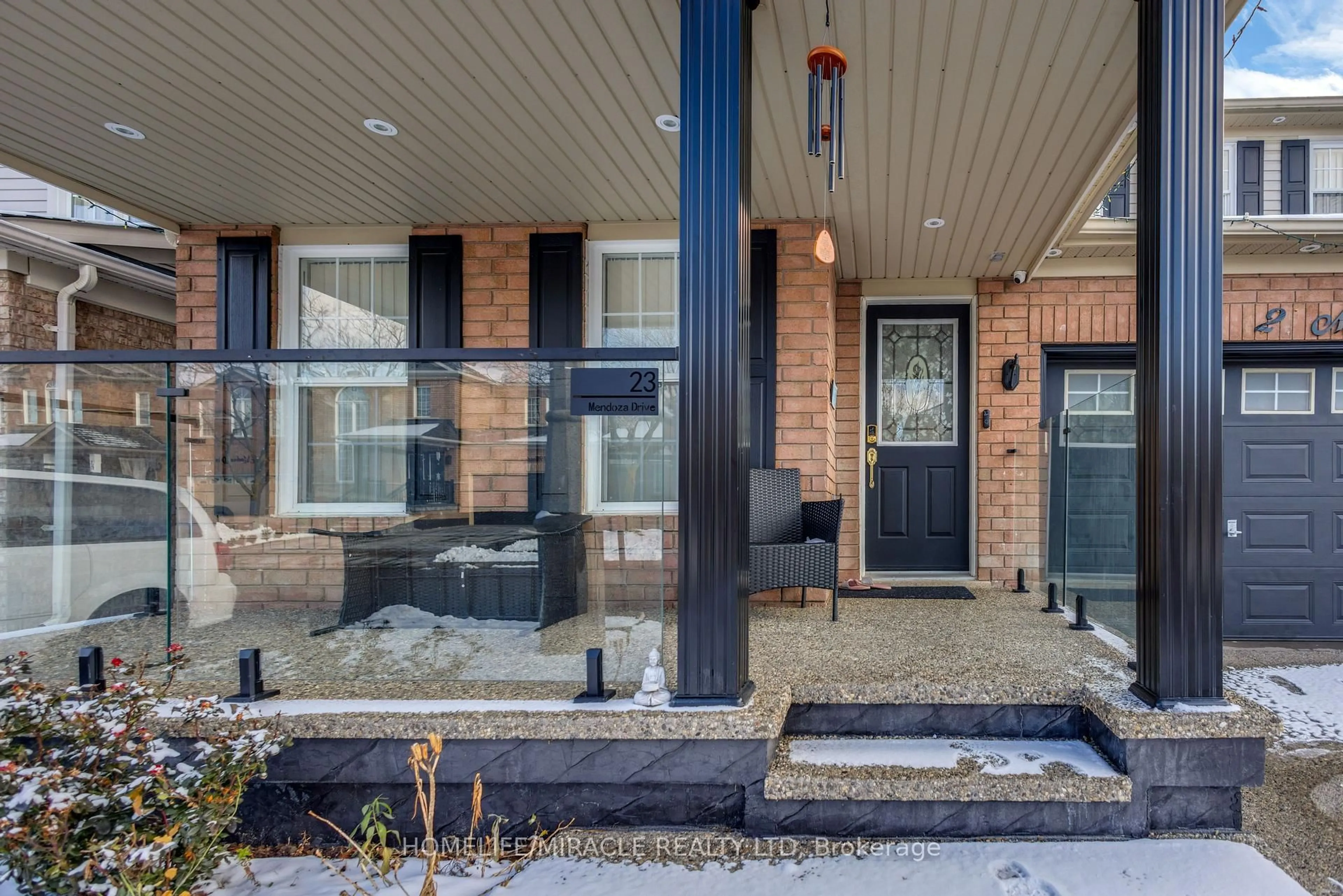Home with brick exterior material, street for 23 Mendoza Dr, Brampton Ontario L7A 3M1
