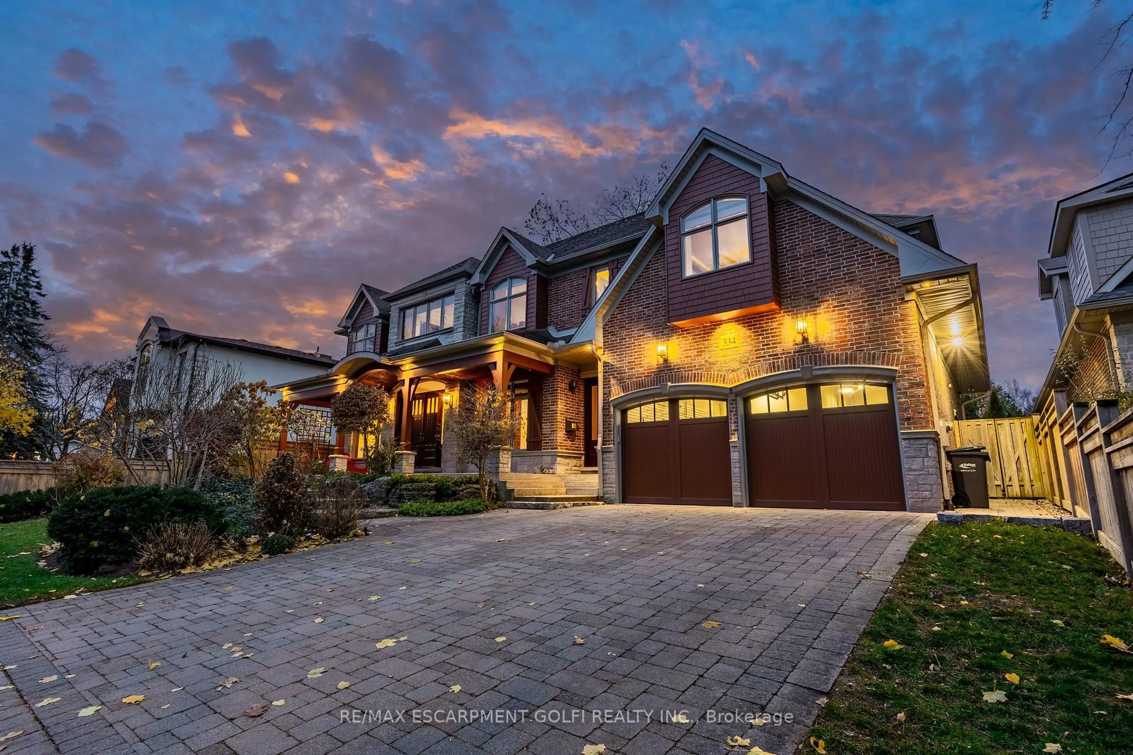 Home with brick exterior material, street for 334 Belvenia Rd, Burlington Ontario L7L 2G6