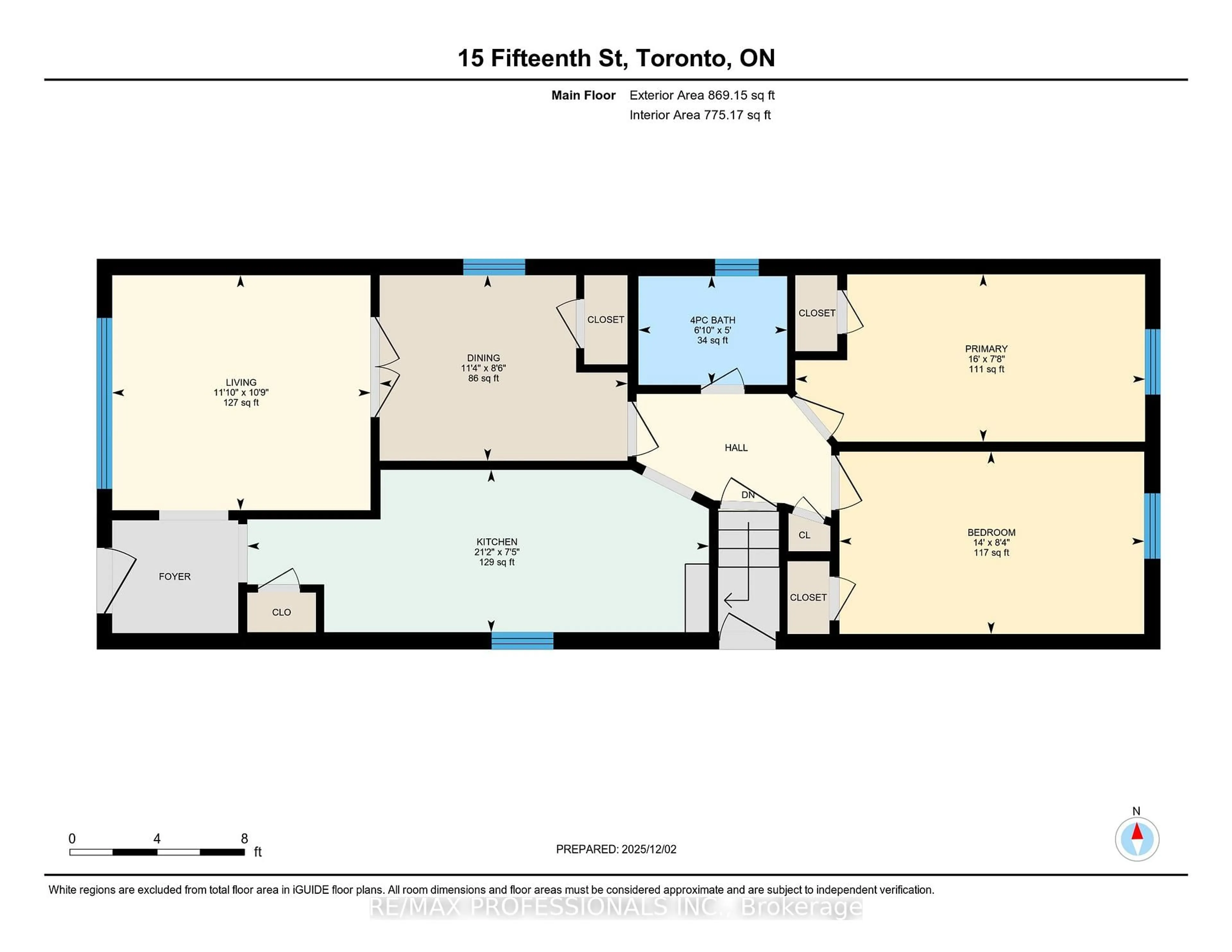 Floor plan for 15 Fifteenth St, Toronto Ontario M8V 3J3
