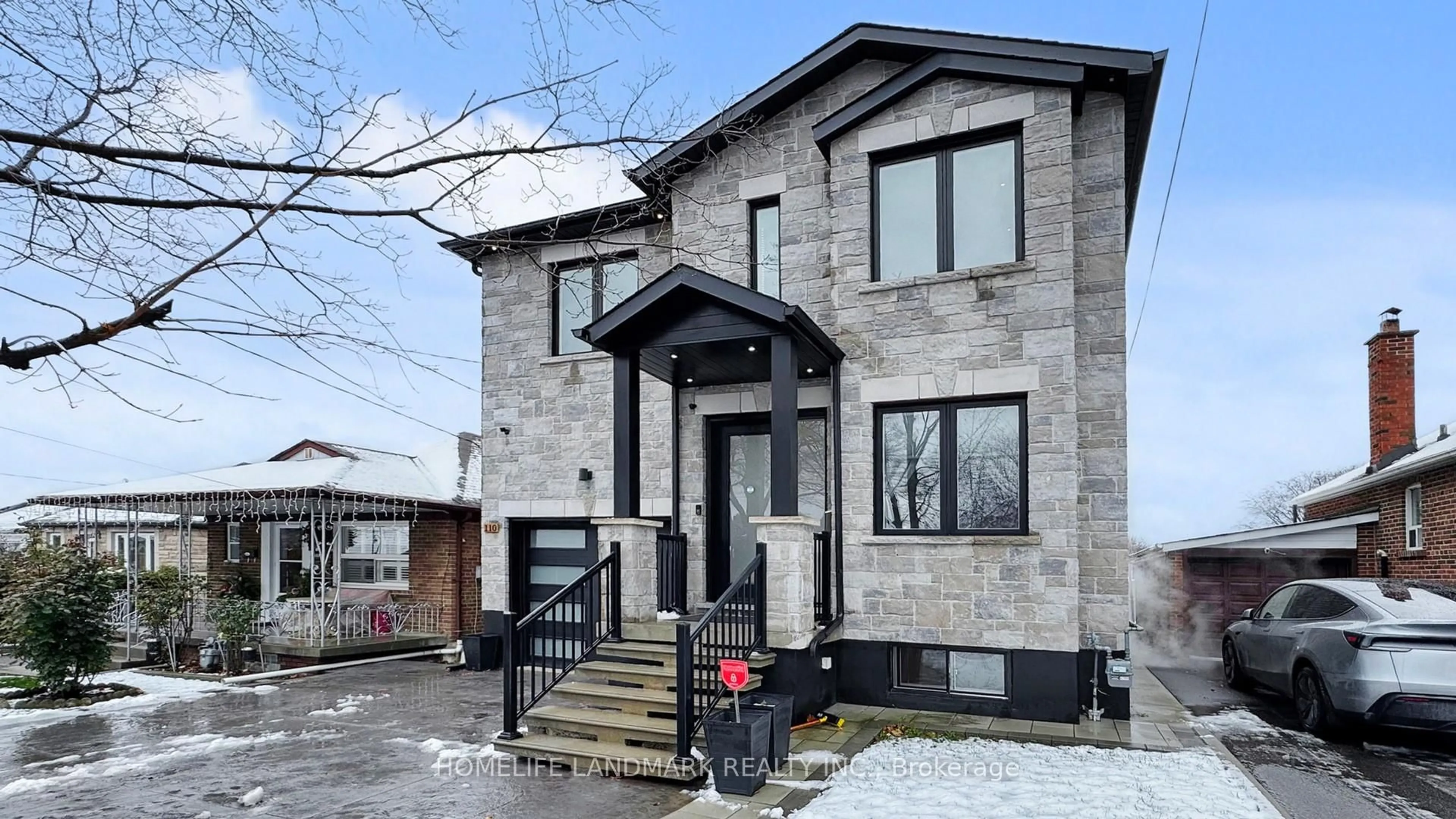 Home with brick exterior material, street for 110 Richardson Ave, Toronto Ontario M6M 3S1