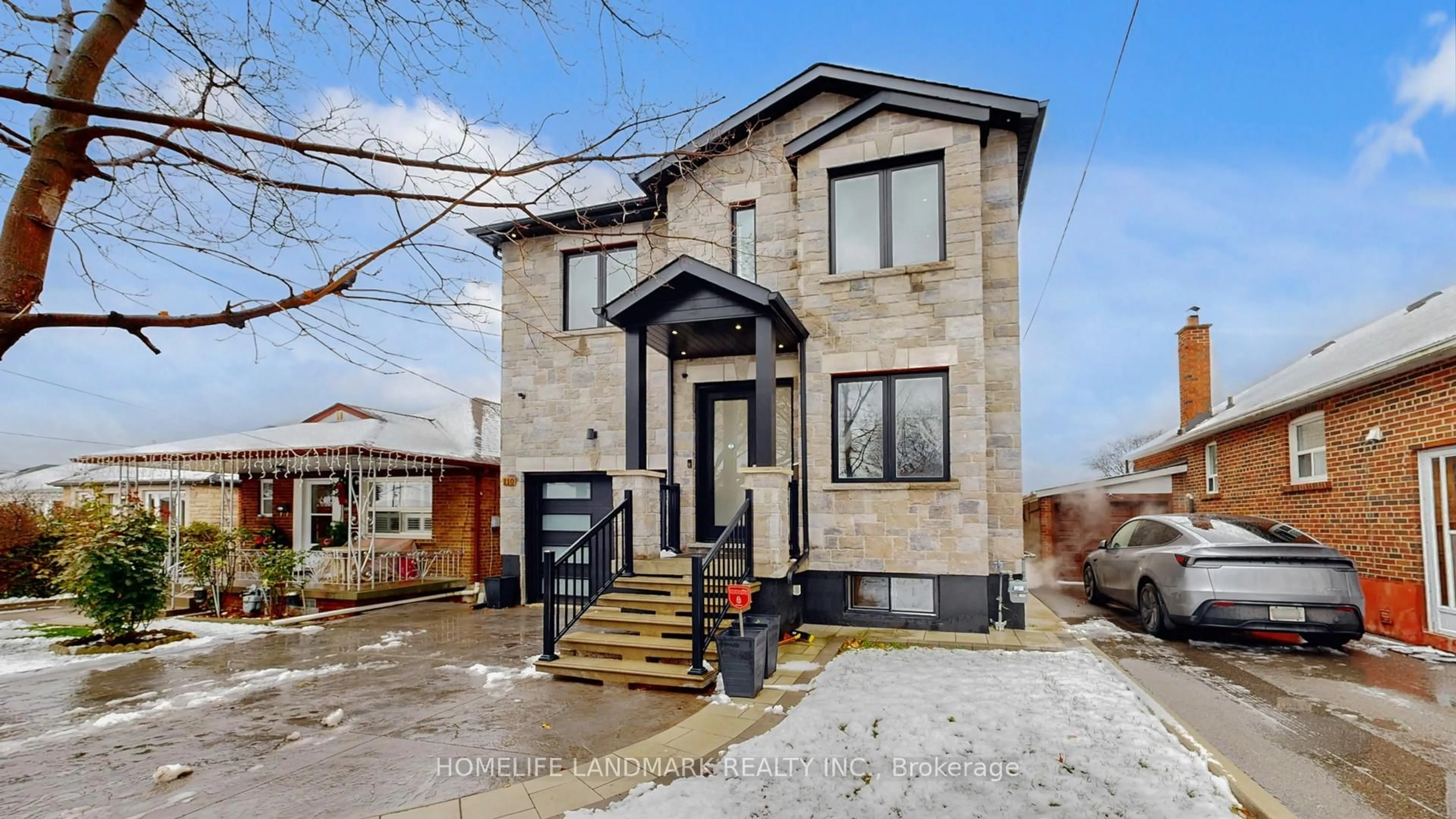 Home with brick exterior material, street for 110 Richardson Ave, Toronto Ontario M6M 3S1