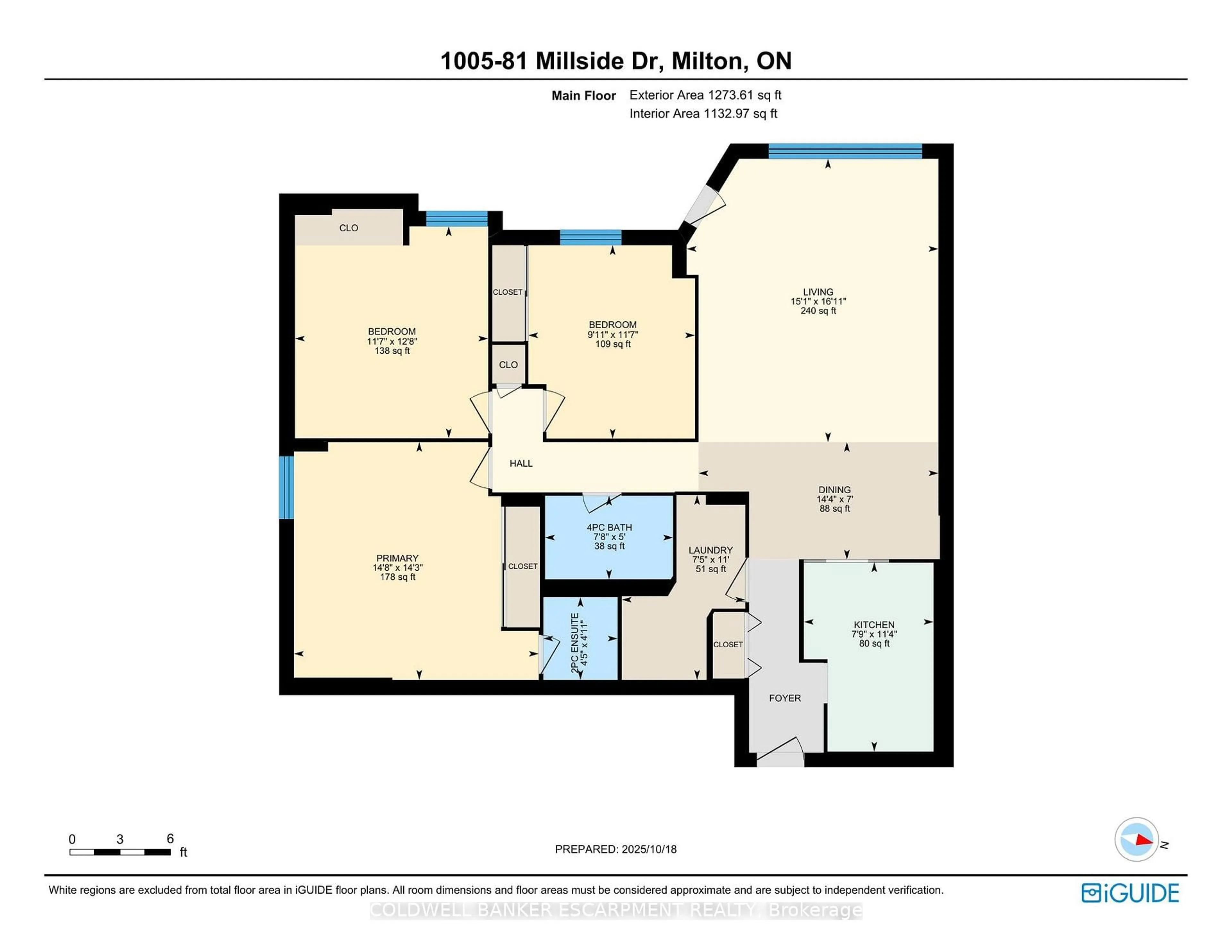 Floor plan for 81 Millside Dr #1005, Milton Ontario L9T 3X4