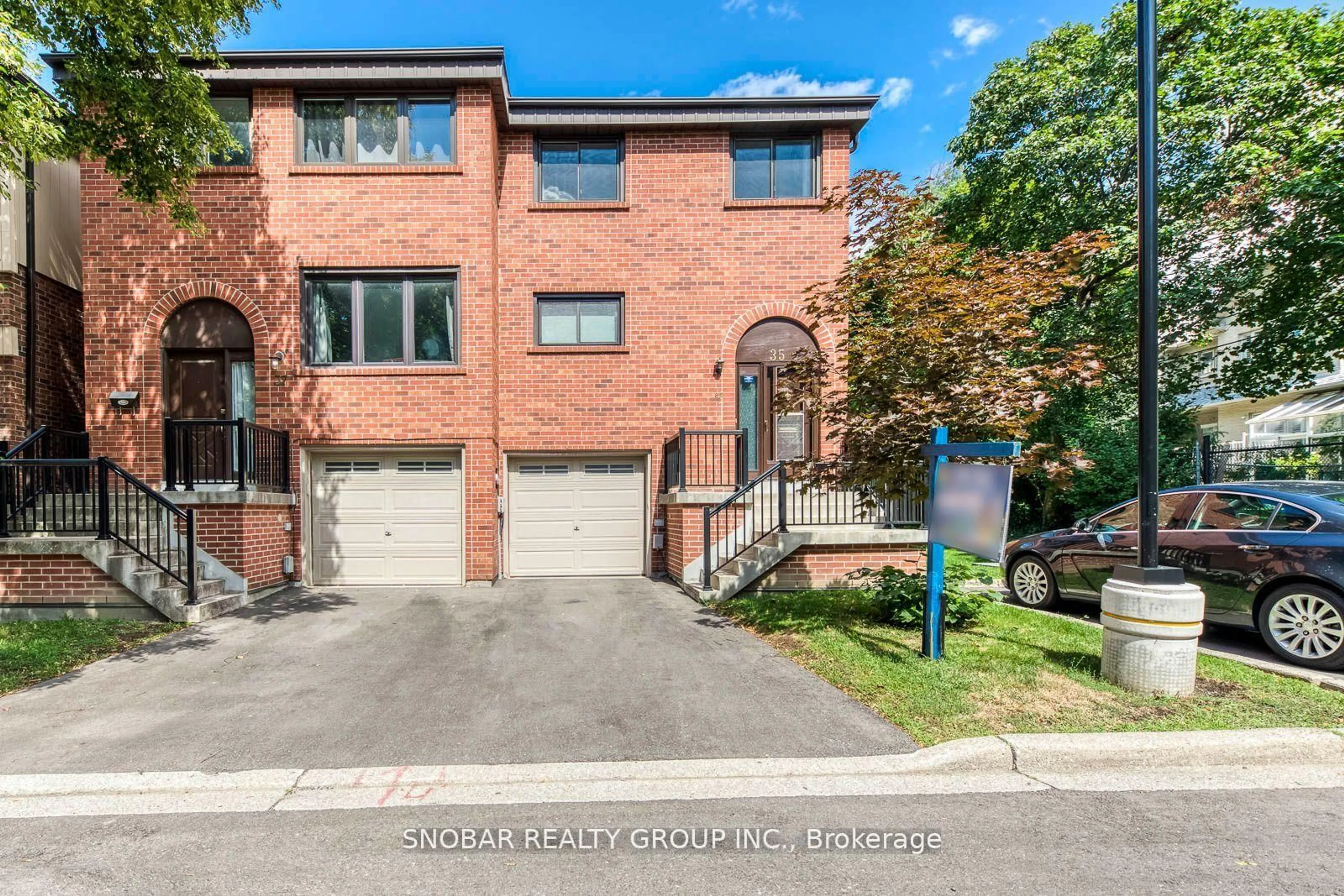 Home with brick exterior material, street for 35 Maple Branch Path, Toronto Ontario M9P 3T4