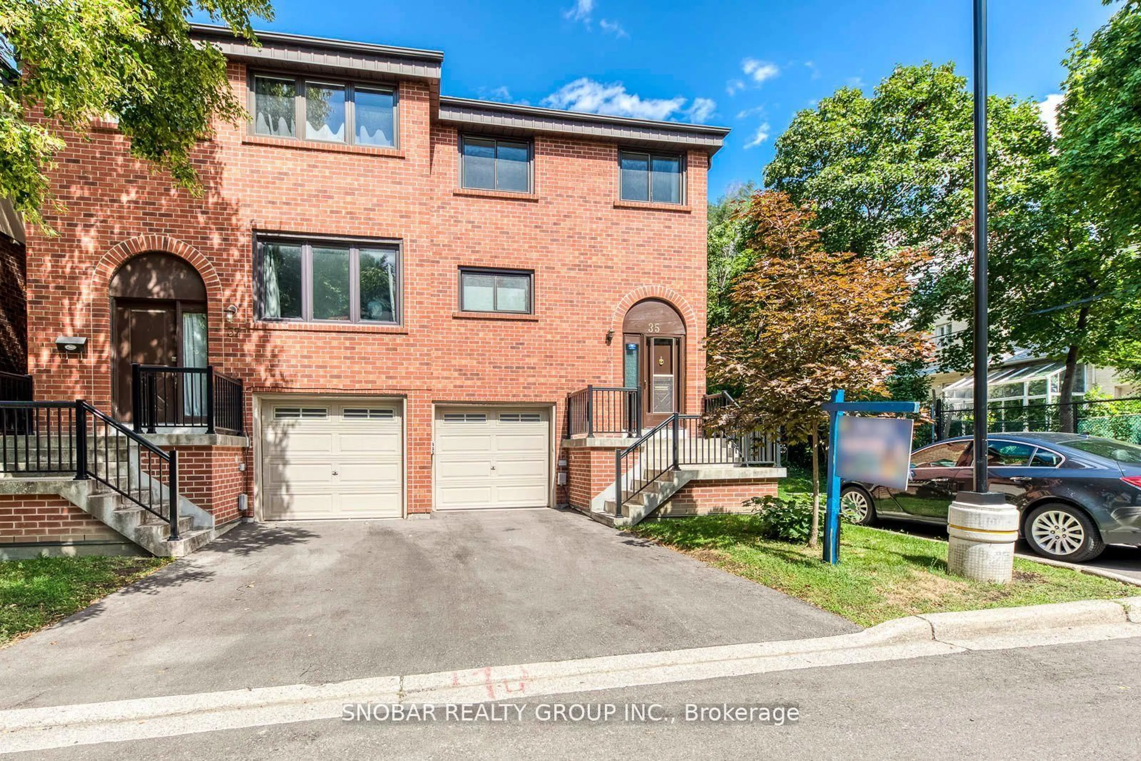Home with brick exterior material, street for 35 Maple Branch Path, Toronto Ontario M9P 3T4