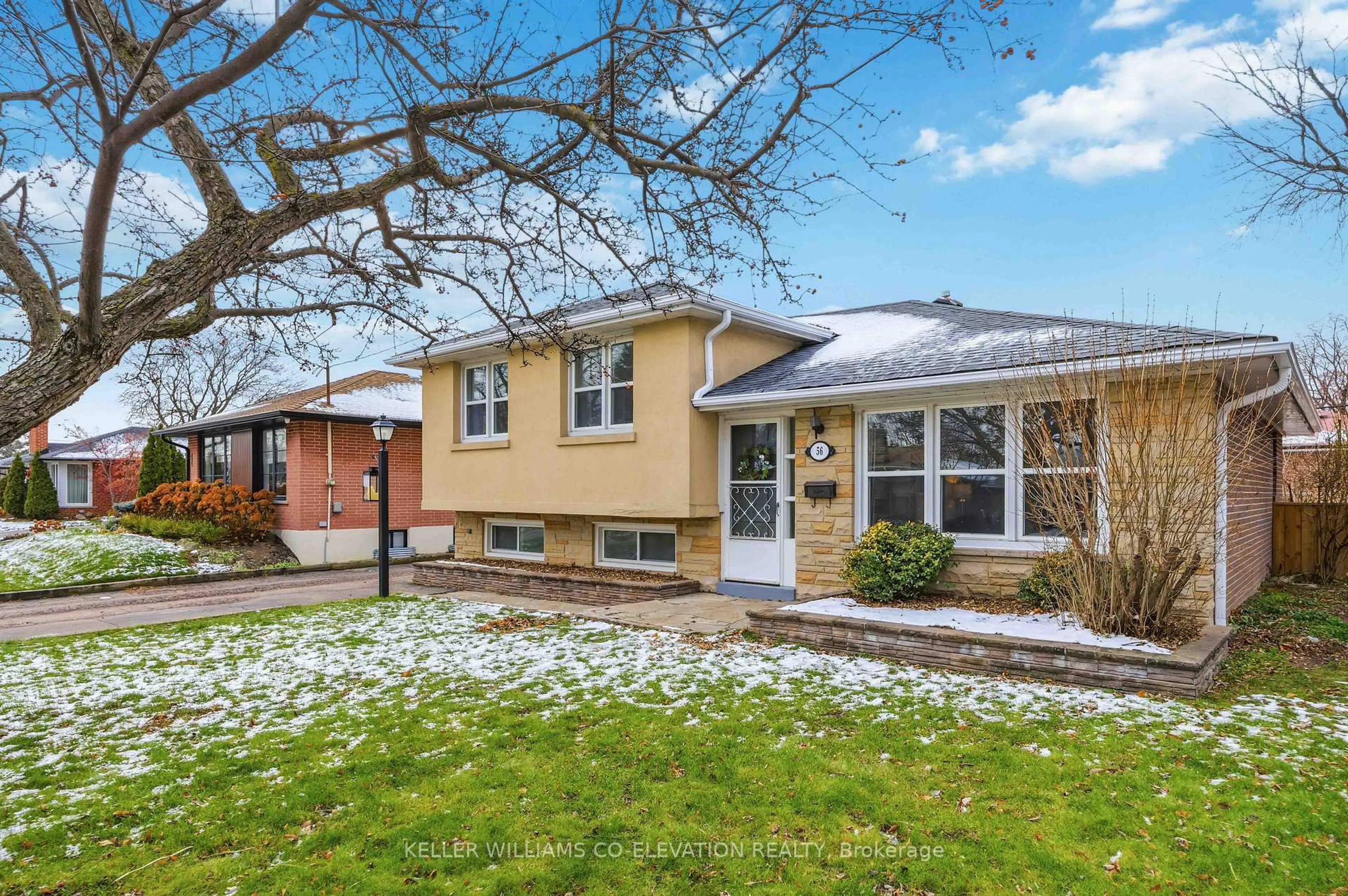 Home with brick exterior material, street for 56 Carsbrooke Rd, Toronto Ontario M9C 3C5