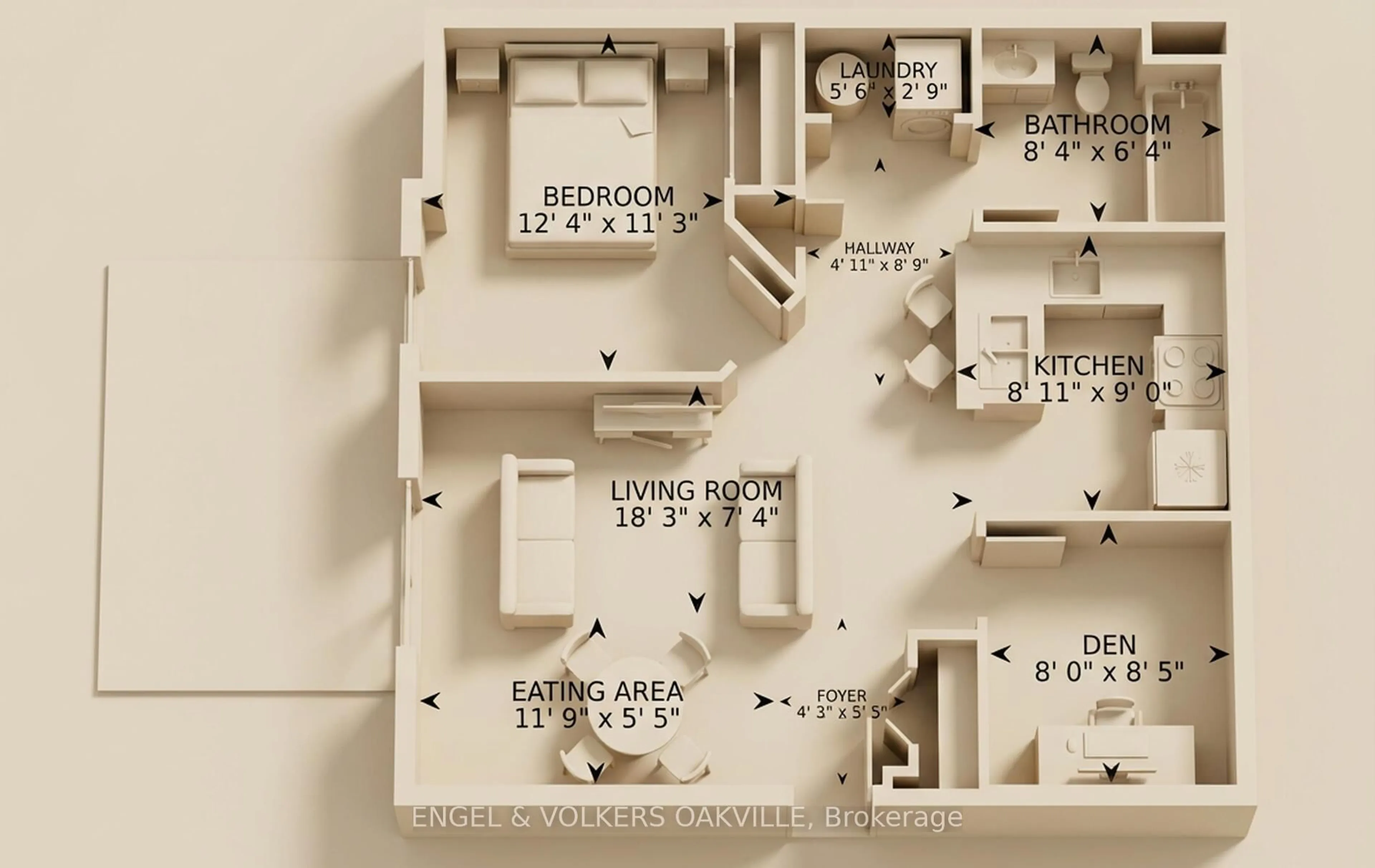 Floor plan for 1810 Walkers Line #308, Burlington Ontario L7M 4V3