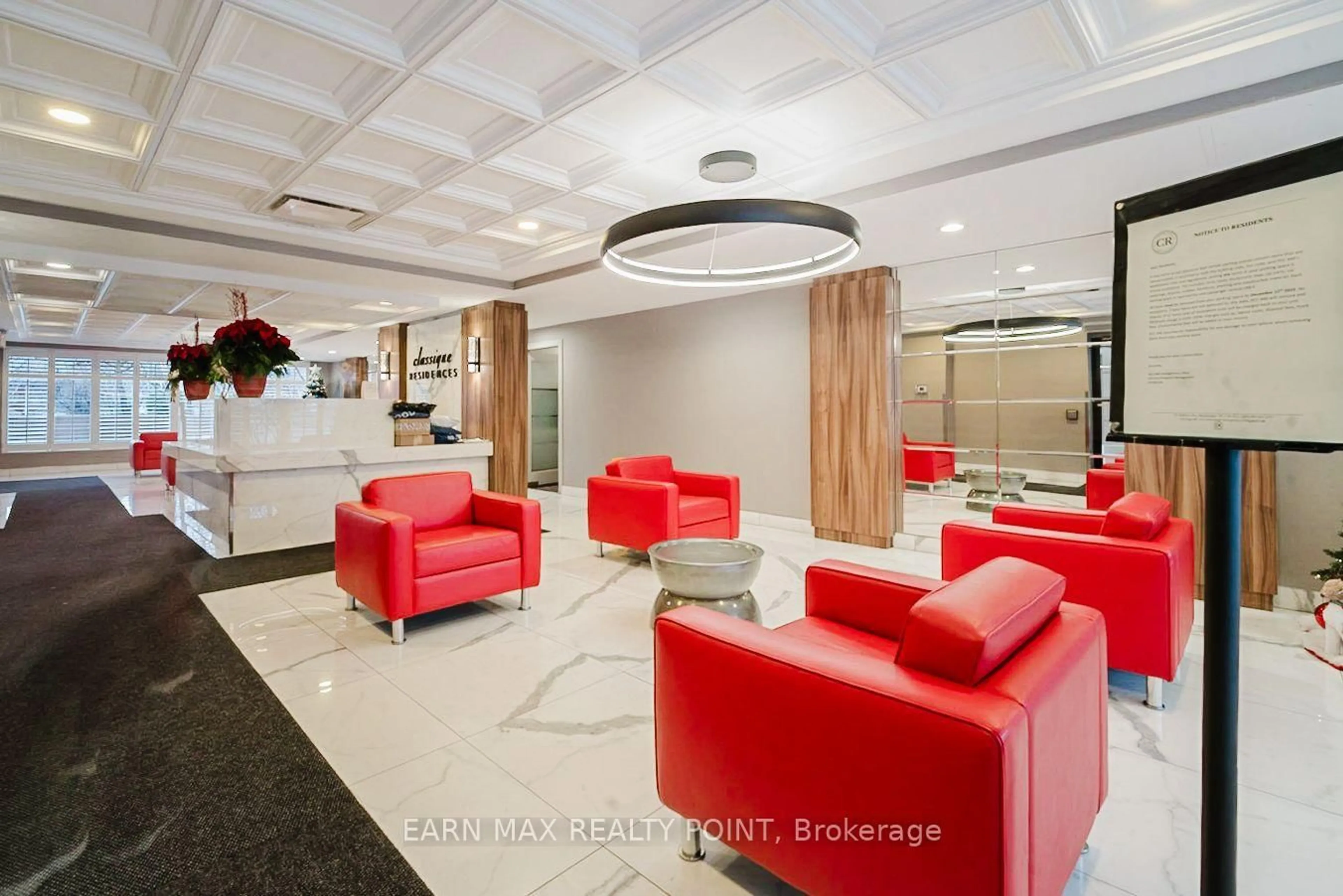 Lobby for 155 Hillcrest Ave #1010, Mississauga Ontario L5B 3Z2