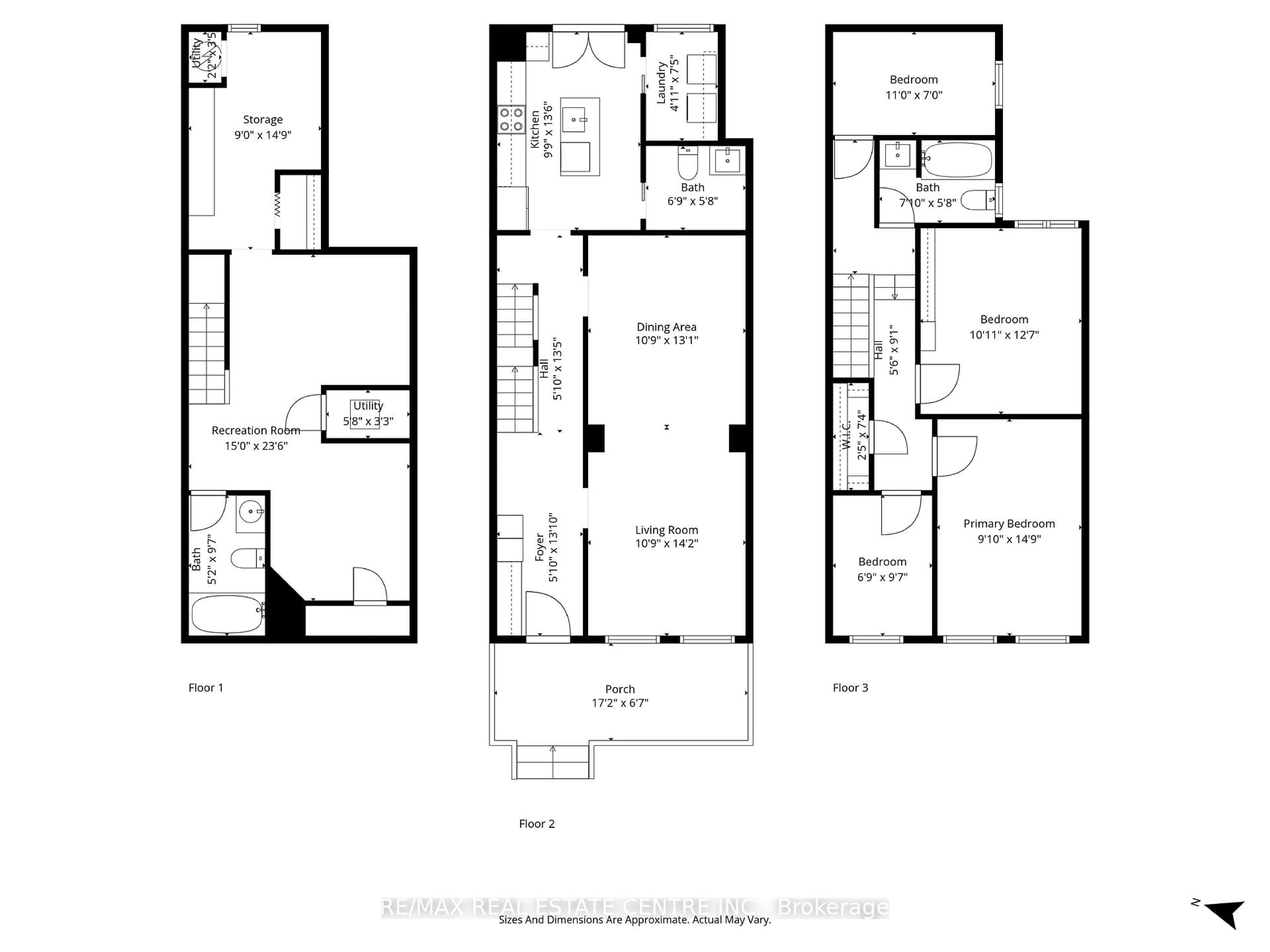 Floor plan for 35 Miller St, Toronto Ontario M6N 2Z6