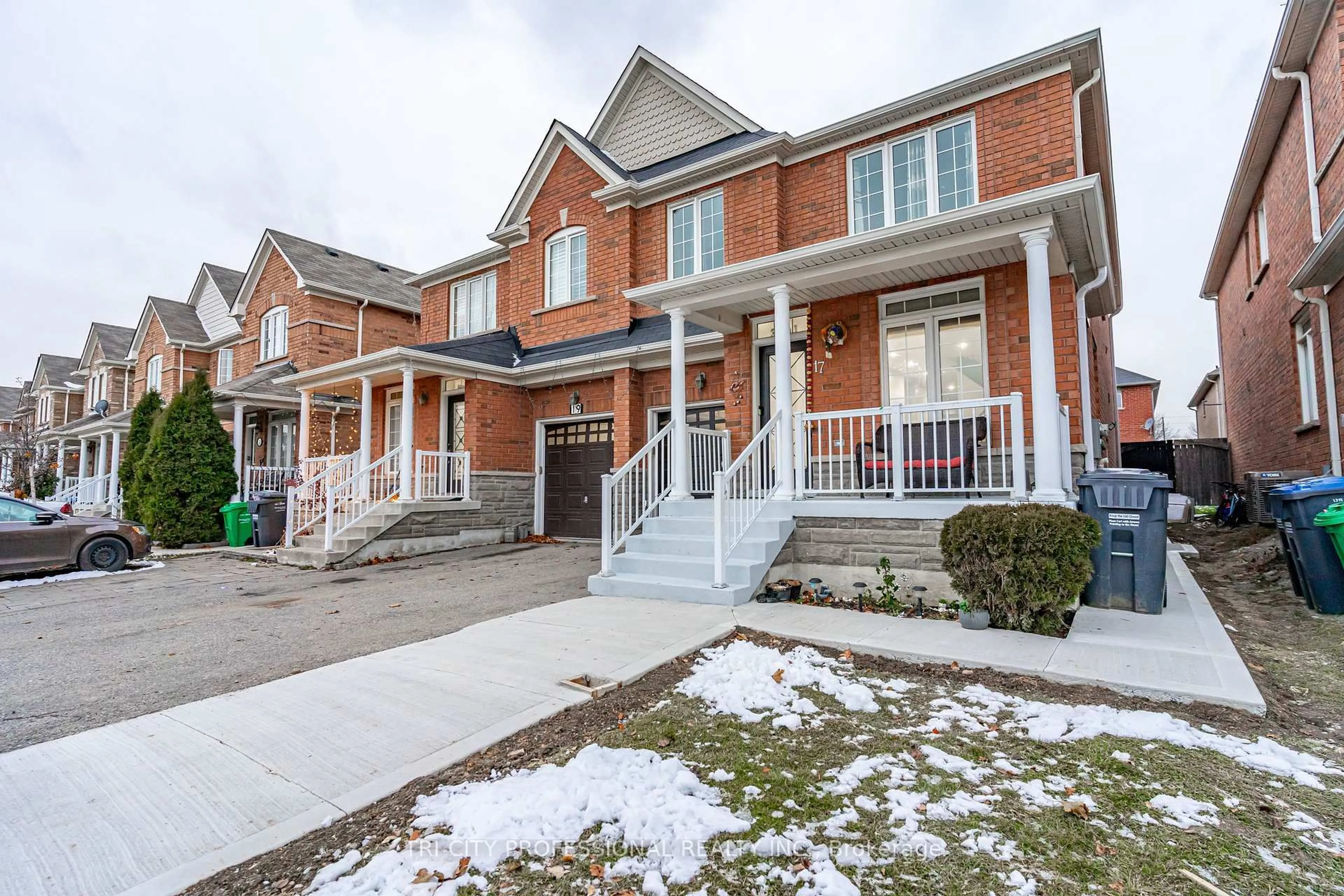 Home with brick exterior material, street for 17 Sleightholme Cres, Brampton Ontario L6P 3C2