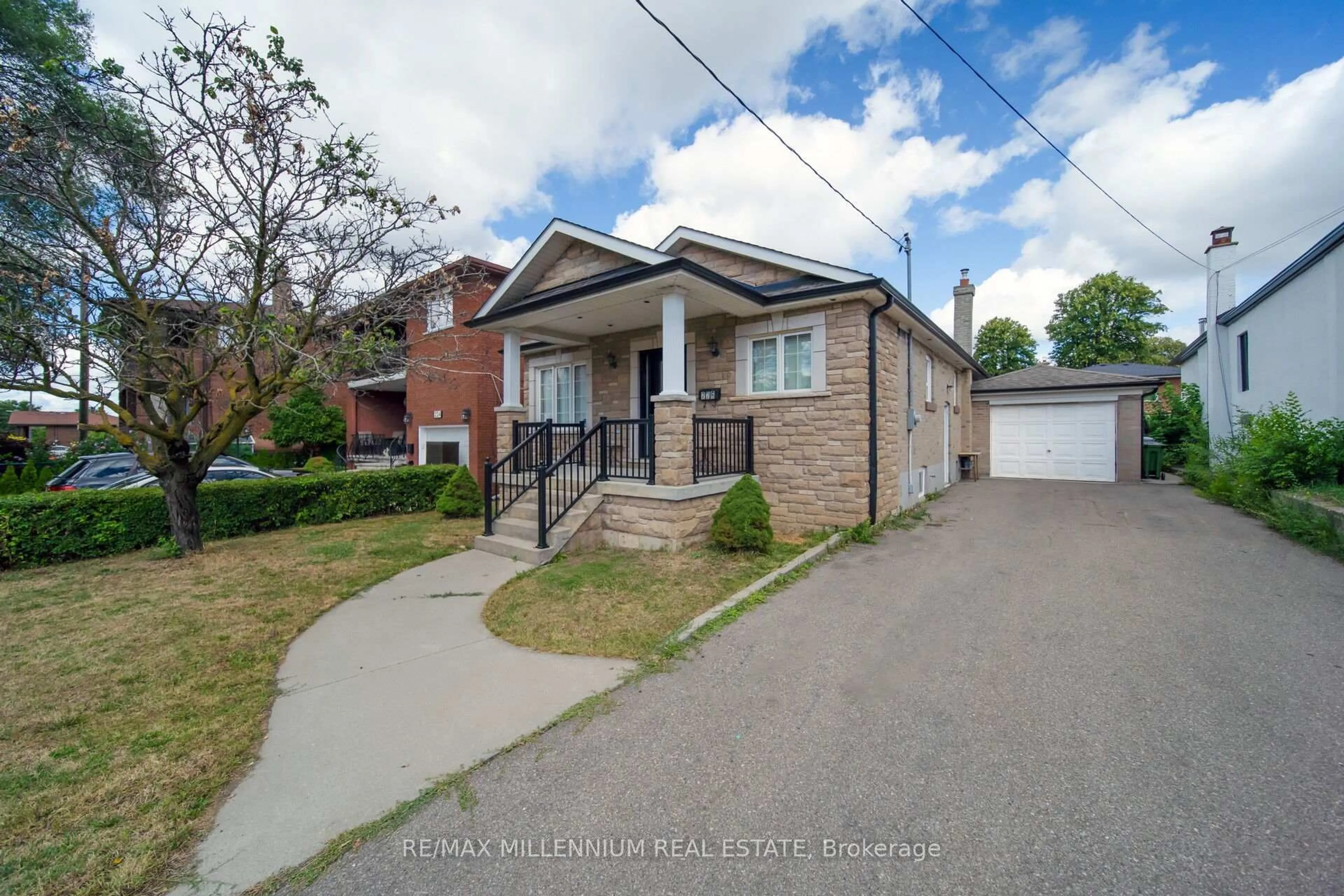 Home with brick exterior material, street for 226 Falstaff Ave, Toronto Ontario M6L 2G1