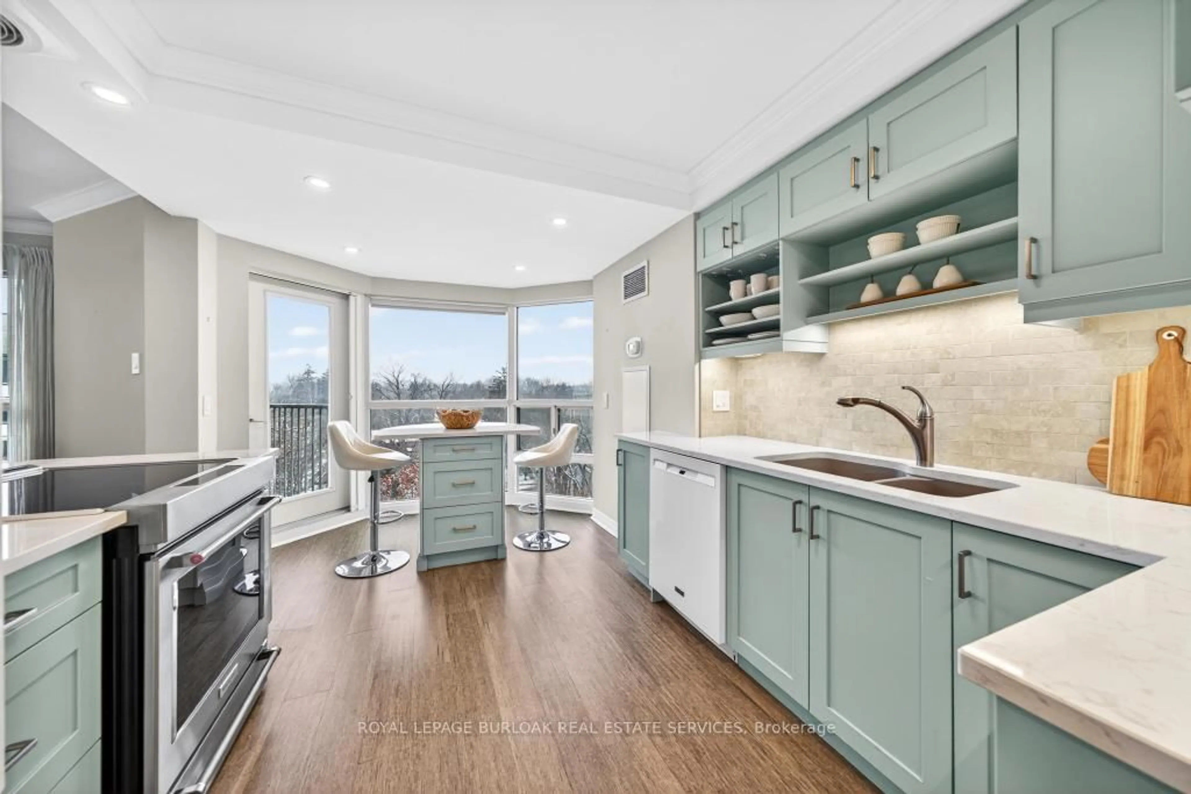 Open concept kitchen, unknown for 2190 Lakeshore Rd #801, Burlington Ontario L7R 4K1