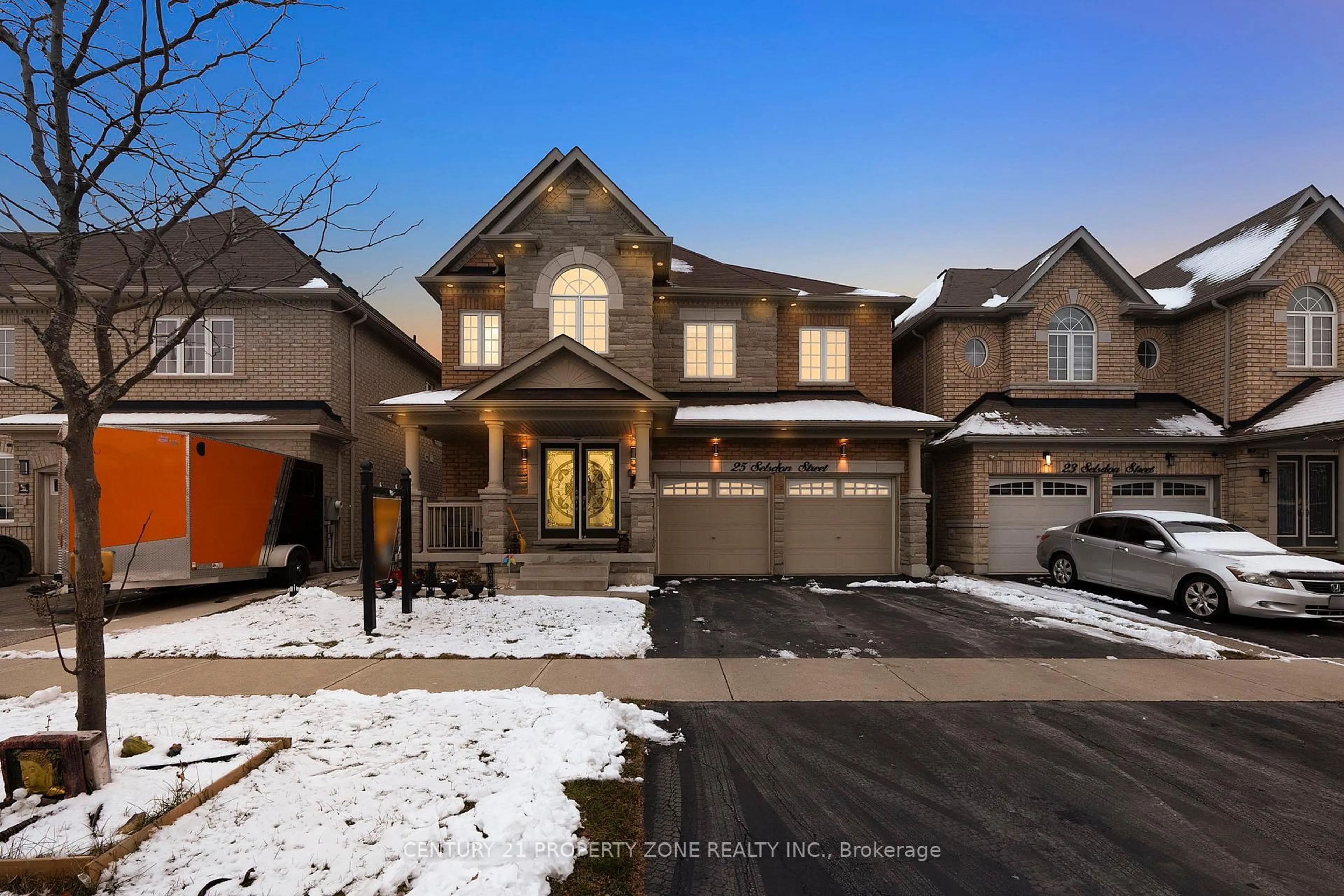 Home with brick exterior material, street for 25 Selsdon St, Brampton Ontario L6X 3C4