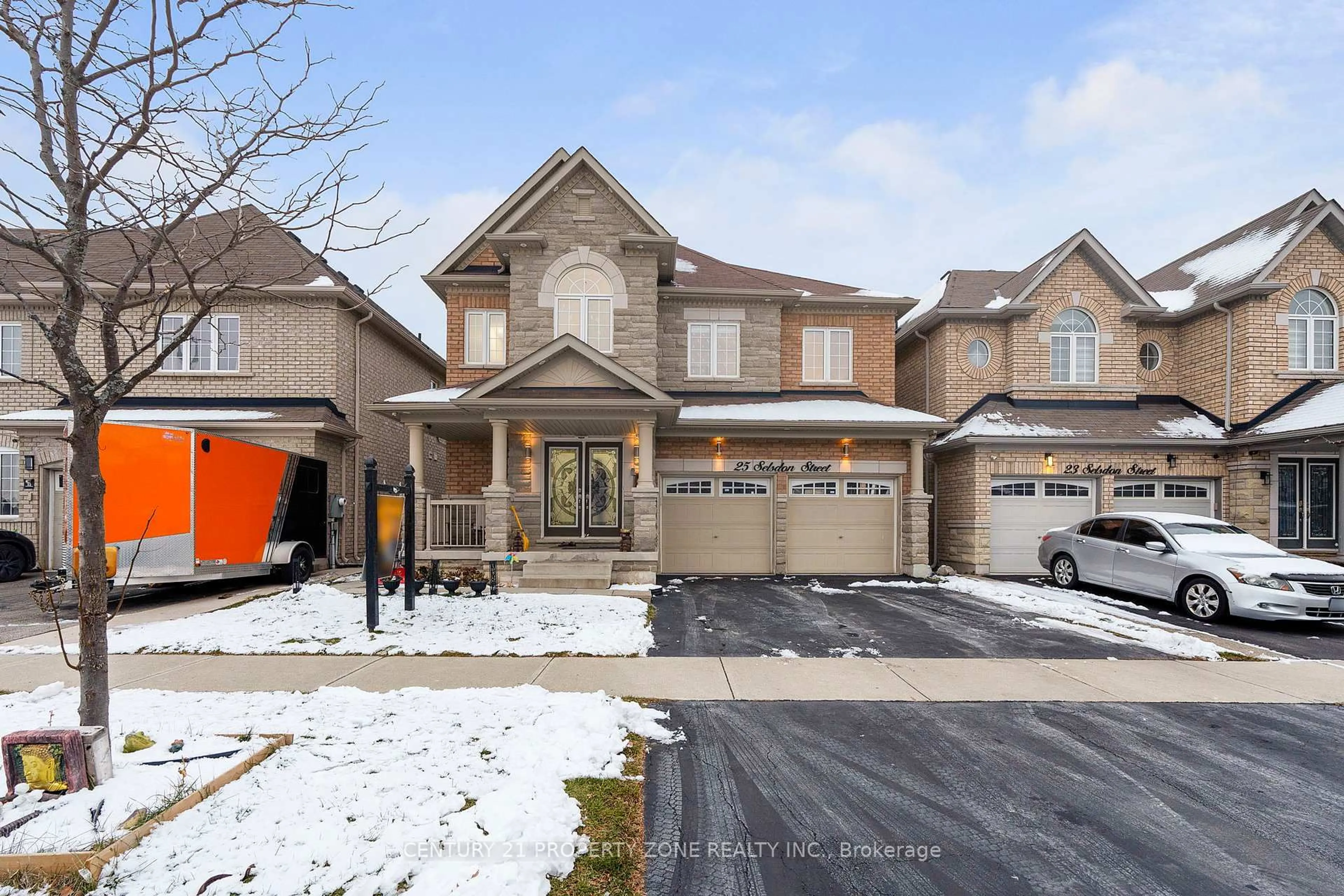 Home with brick exterior material, street for 25 Selsdon St, Brampton Ontario L6X 3C4