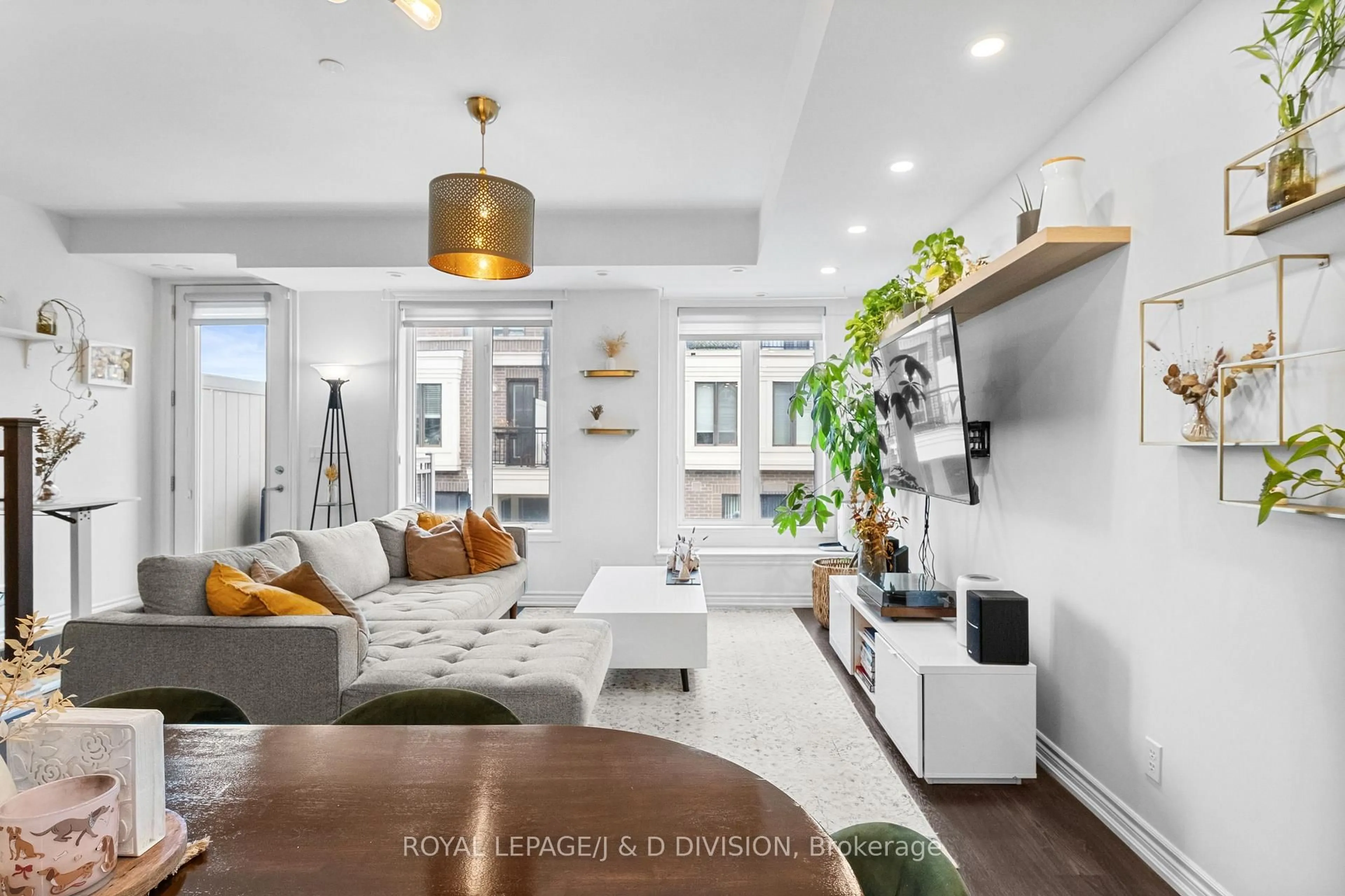 Living room with furniture, unknown for 120 Long Branch Ave #TH4, Toronto Ontario M8W 0B1