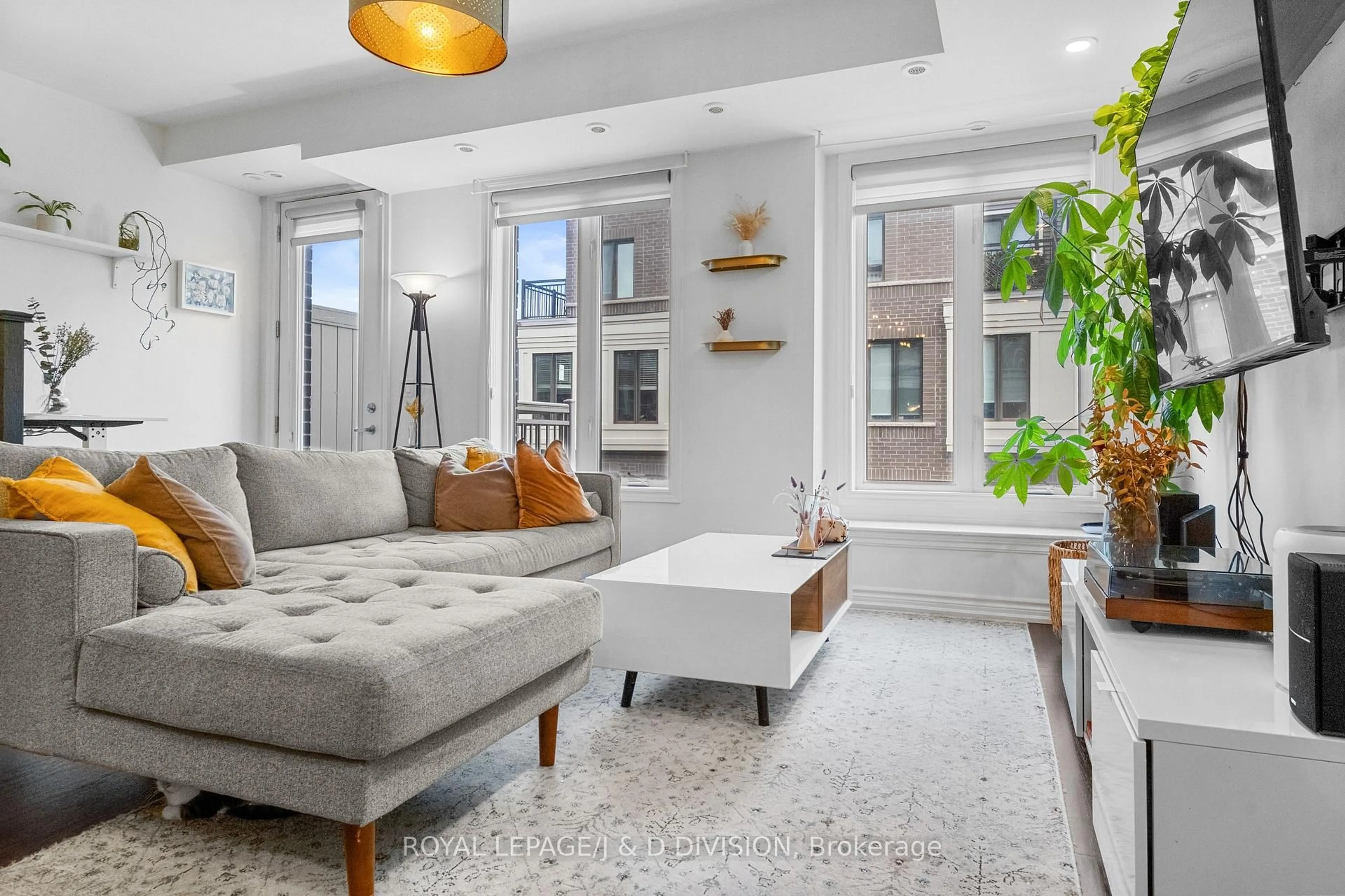 Living room with furniture, unknown for 120 Long Branch Ave #TH4, Toronto Ontario M8W 0B1