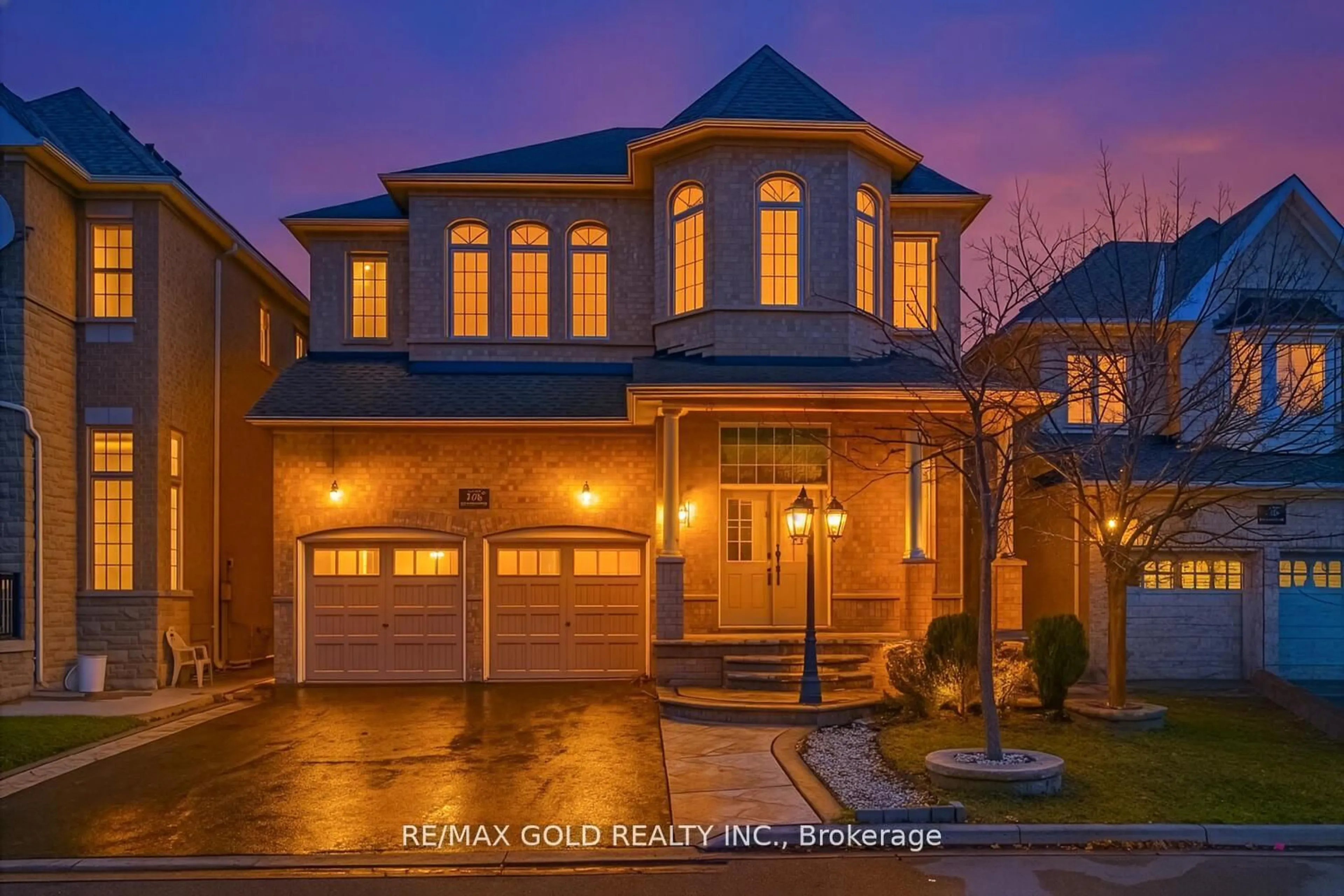 Home with brick exterior material, street for 106 Watsonbrook Dr, Brampton Ontario L6R 0R4