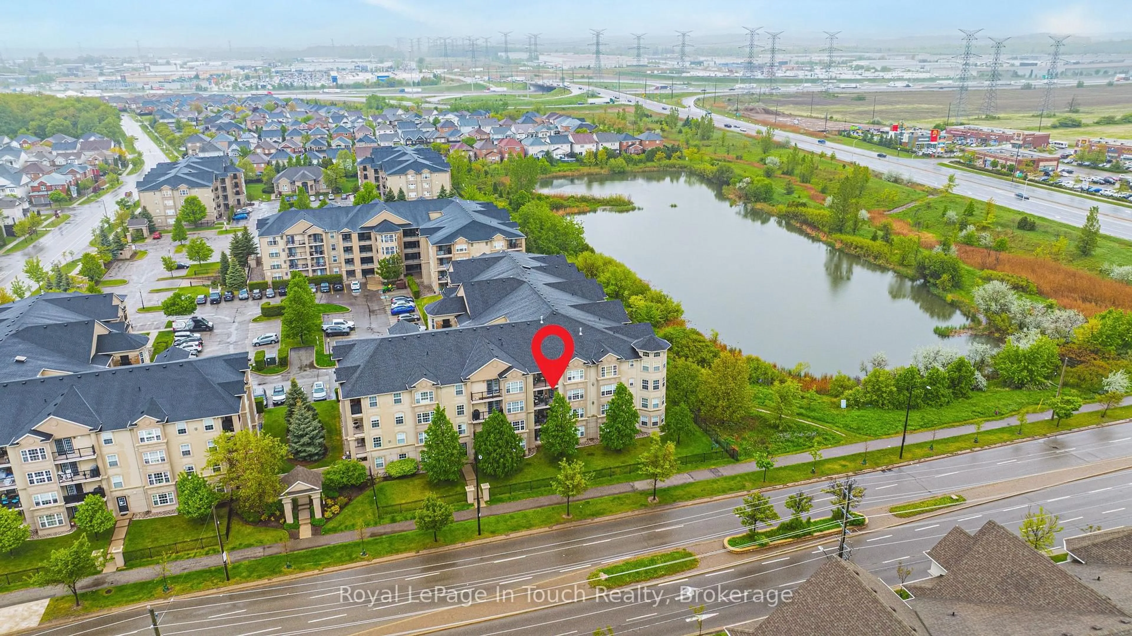 A pic from outside/outdoor area/front of a property/back of a property/a pic from drone, water/lake/river/ocean view for 1491 Maple Ave #311, Milton Ontario L9T 0B8