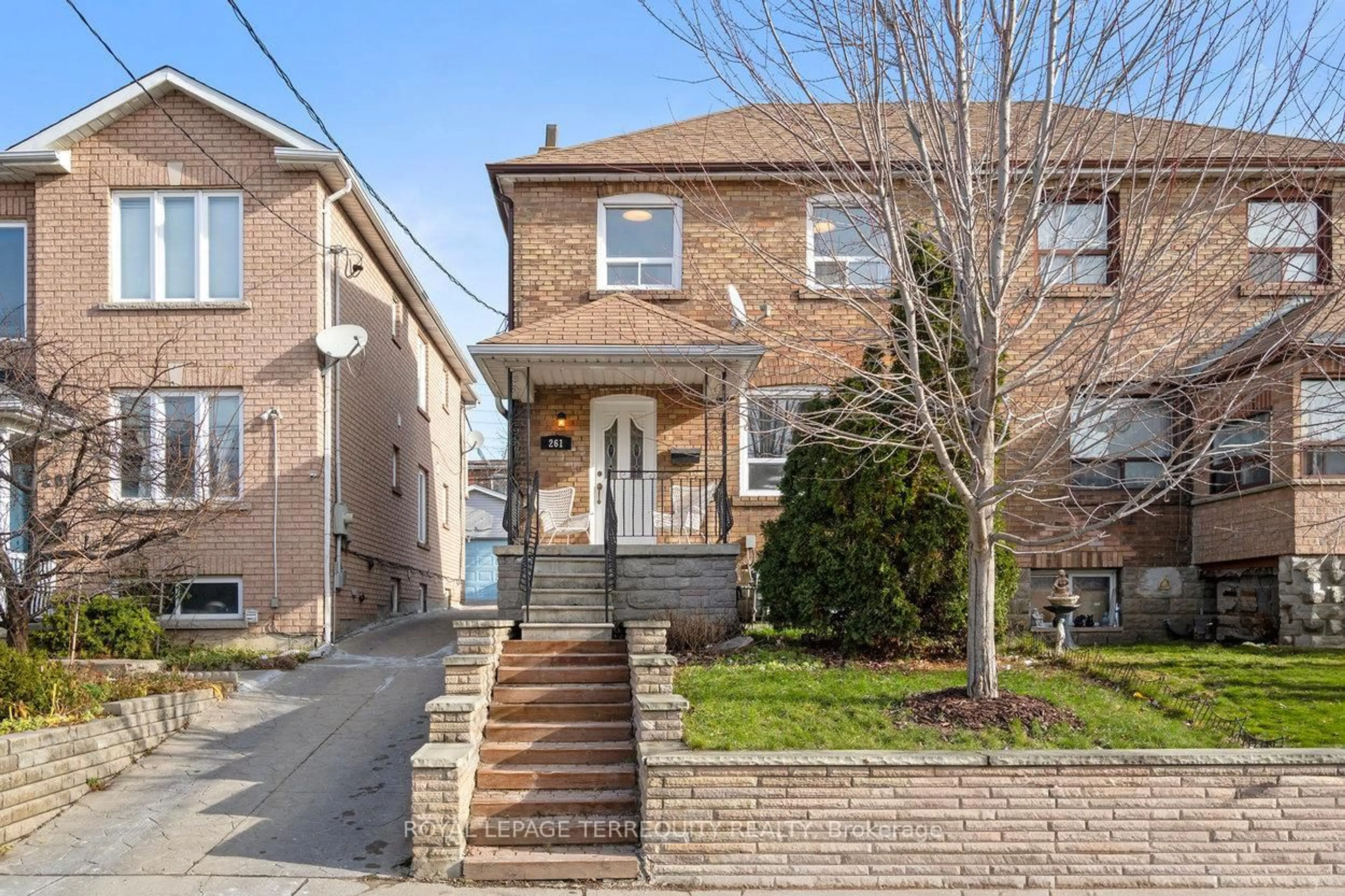 Home with brick exterior material, street for 261 Blackthorn Ave, Toronto Ontario M6N 3H7