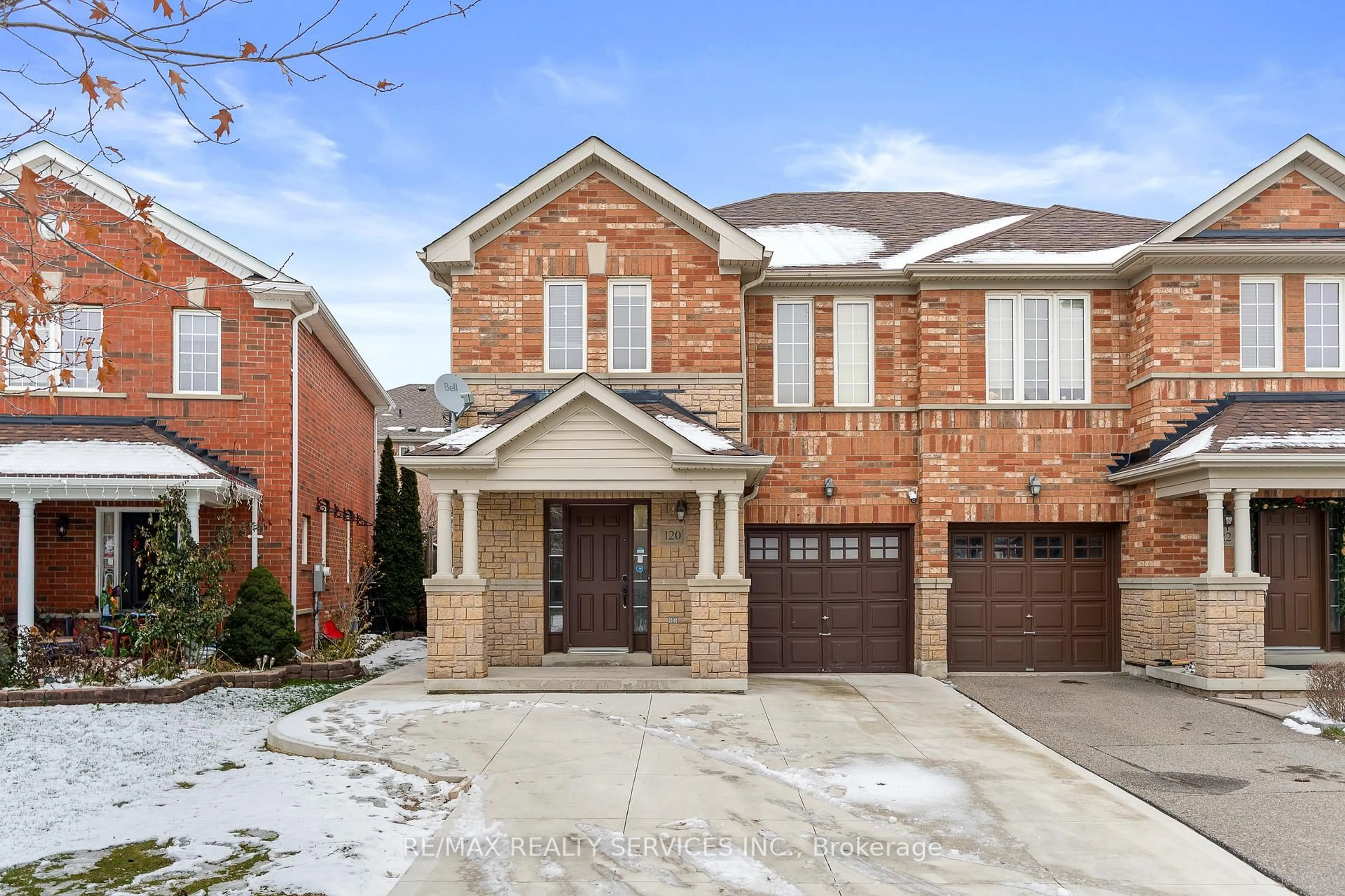 Home with brick exterior material, street for 120 Bushmill Circ, Brampton Ontario L7A 0K6