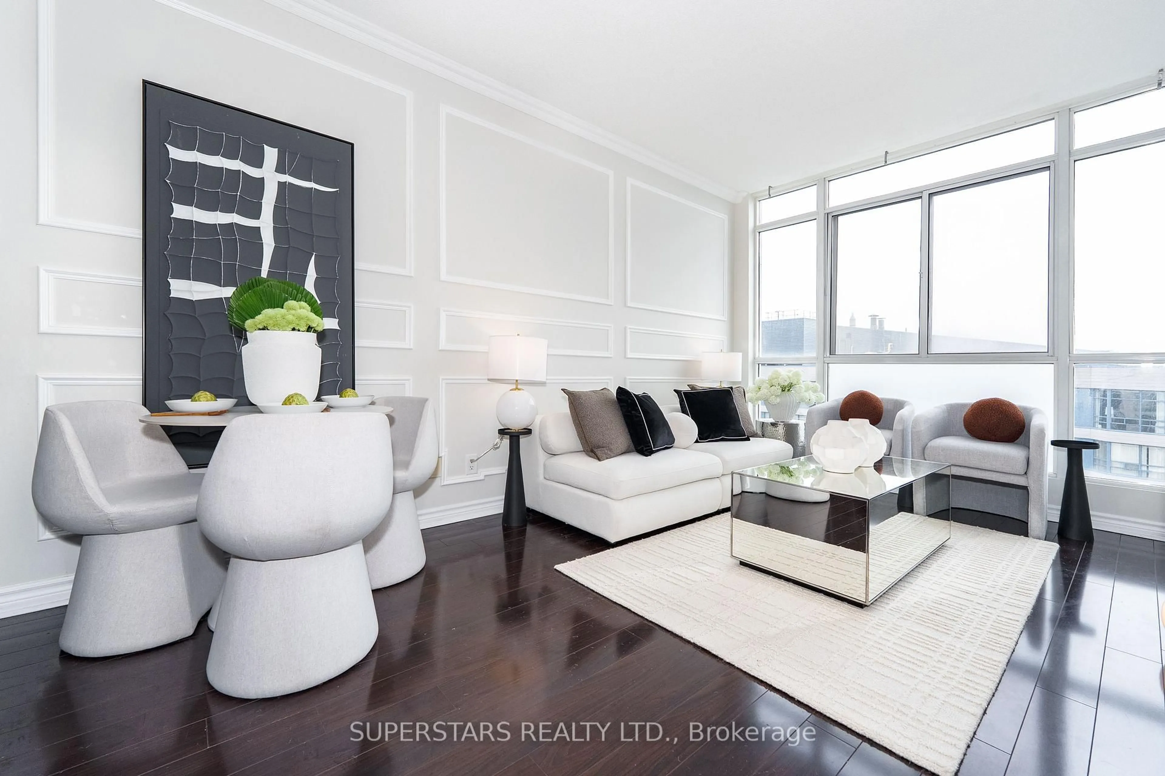 Living room with furniture, unknown for 225 Webb Dr #1509, Mississauga Ontario L5B 4P2