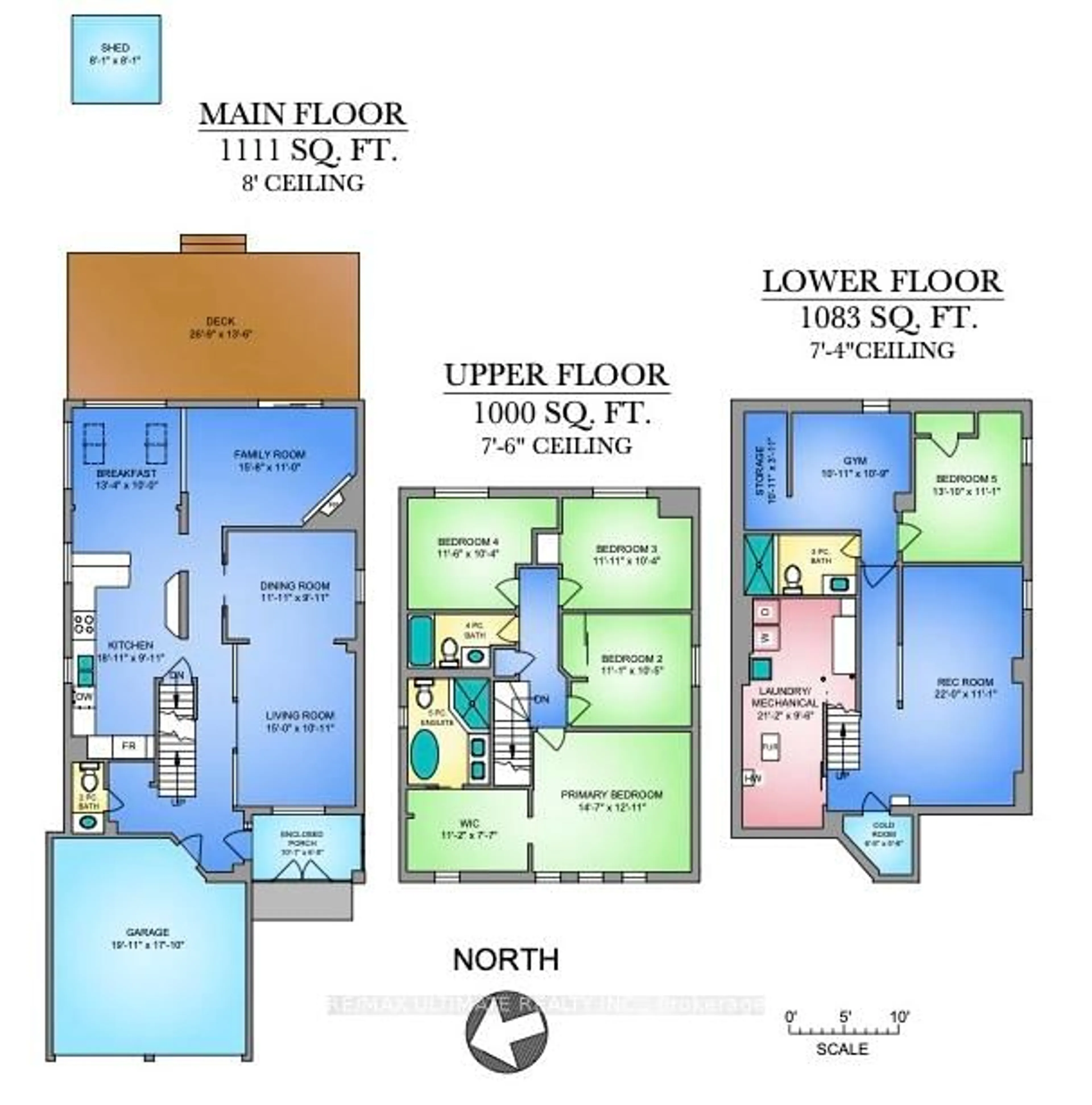 Floor plan for 6869 Hickling Cres, Mississauga Ontario L5N 4Y1