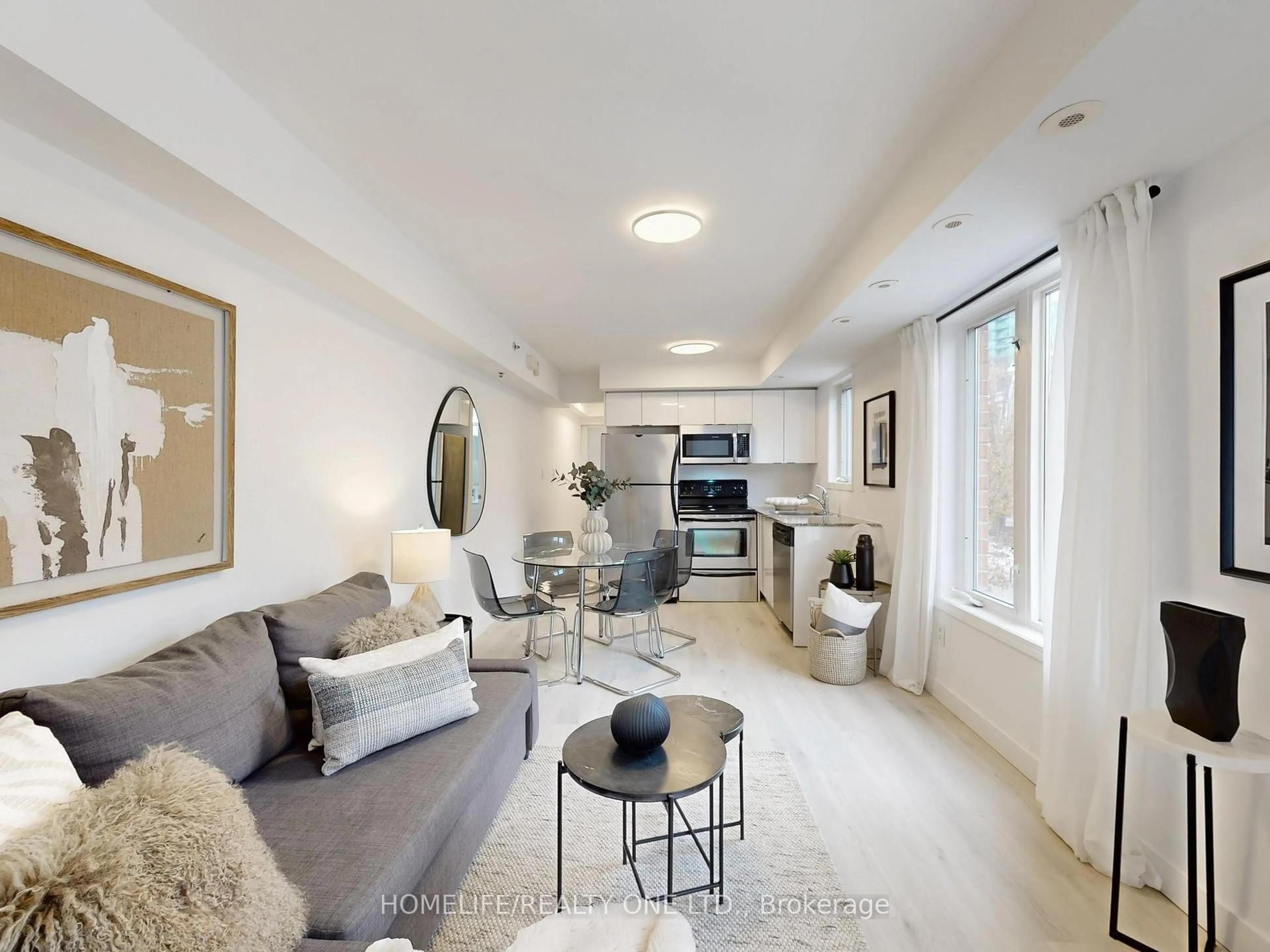 Living room with furniture, unknown for 16 Laidlaw St #901B, Toronto Ontario M6K 1X2