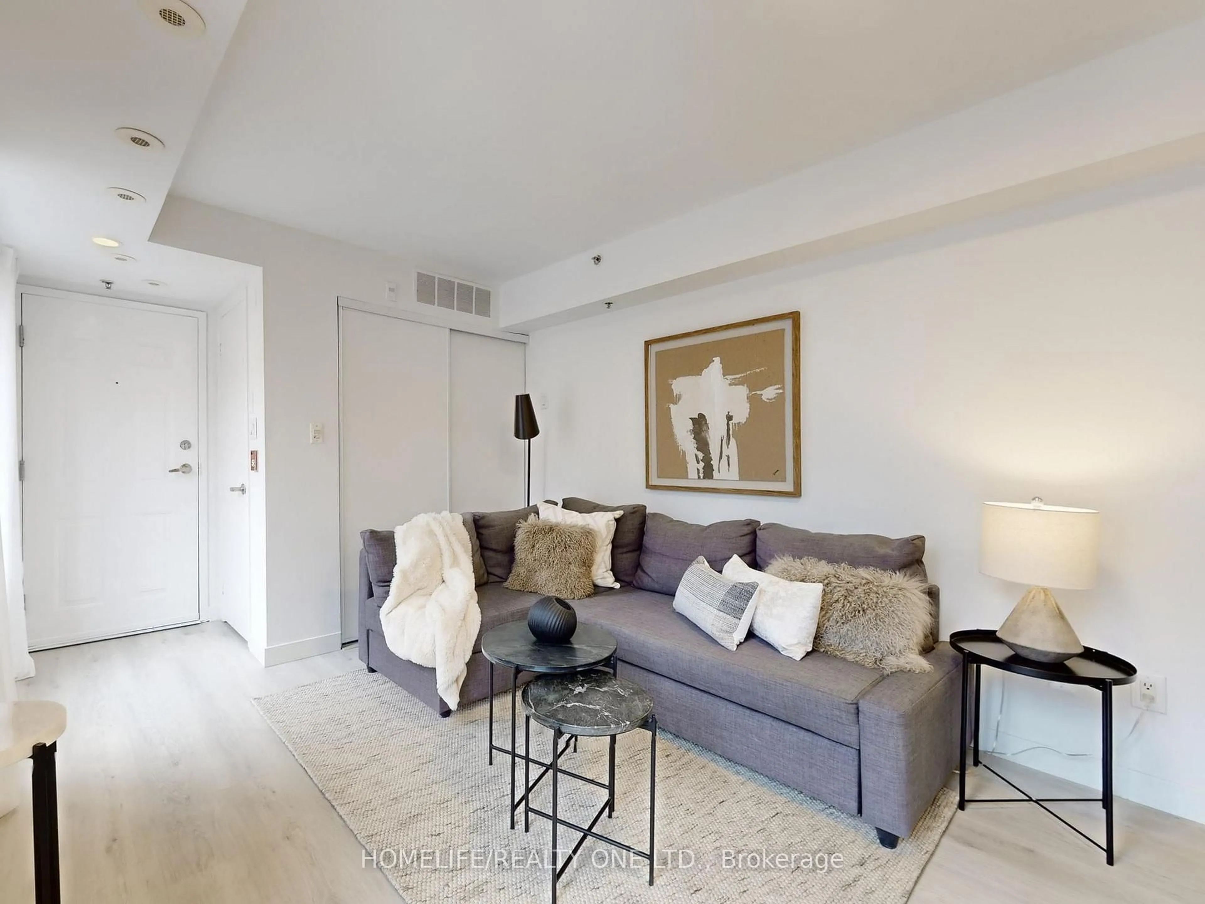 Living room with furniture, unknown for 16 Laidlaw St #901B, Toronto Ontario M6K 1X2