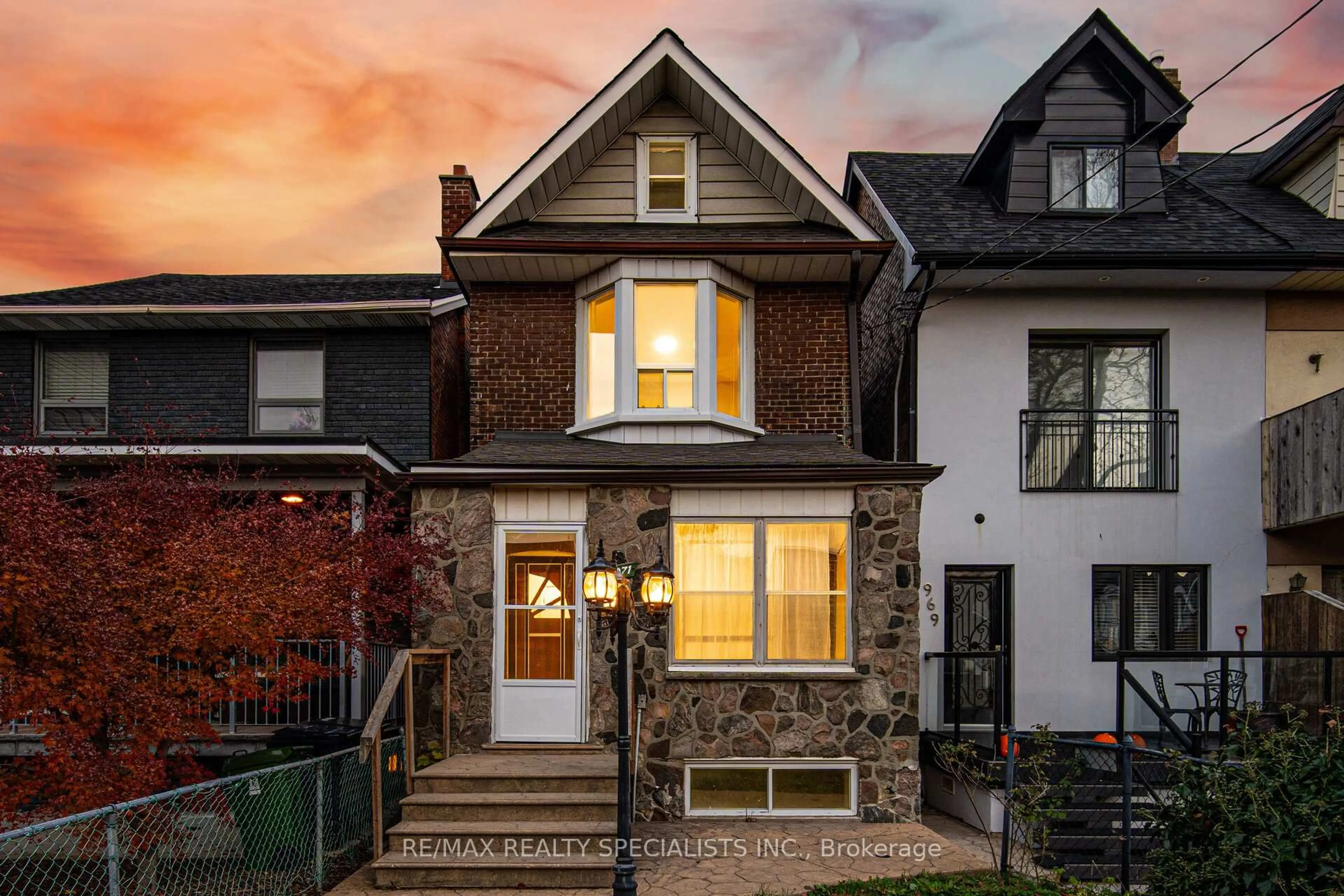 Home with brick exterior material, street for 971 Saint Clarens Ave, Toronto Ontario M6H 3X8