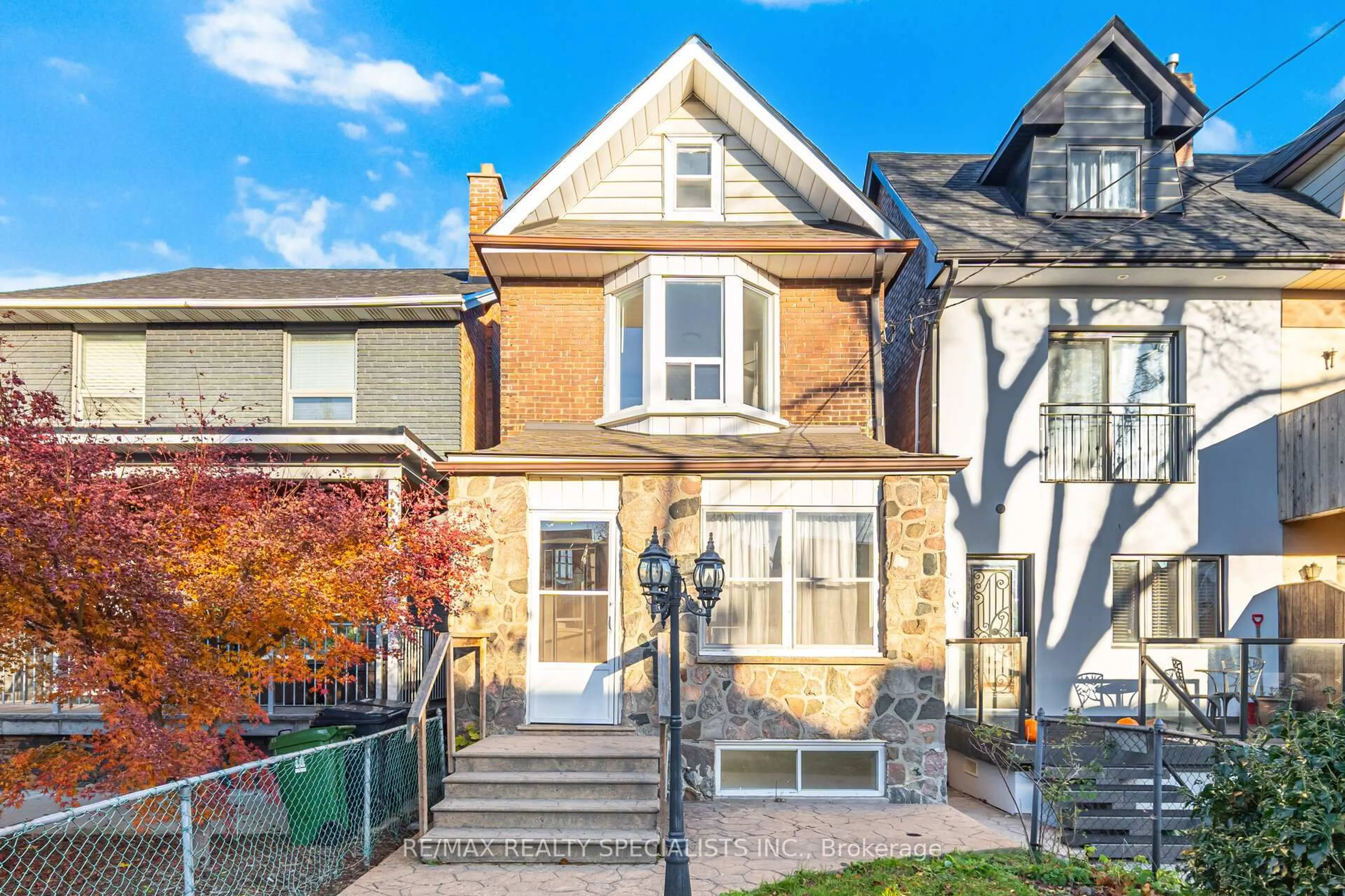 Home with brick exterior material, street for 971 Saint Clarens Ave, Toronto Ontario M6H 3X8