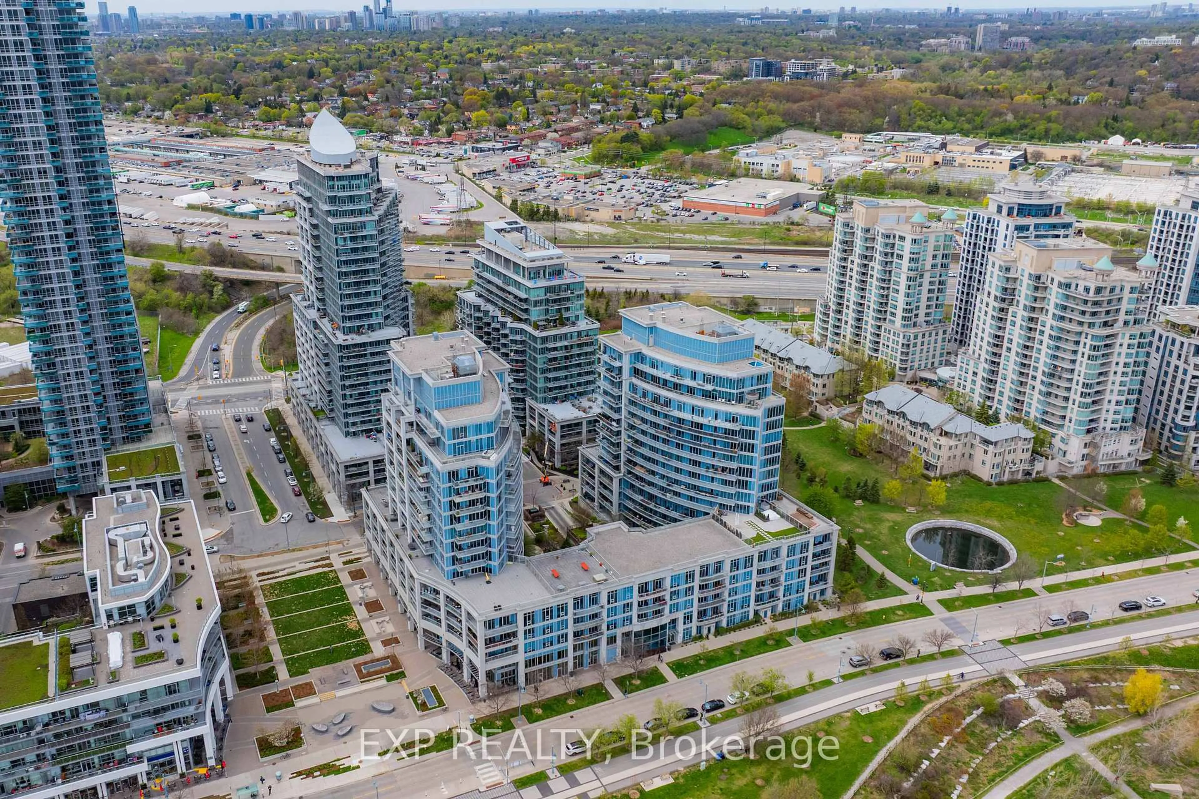 A pic from outside/outdoor area/front of a property/back of a property/a pic from drone, city buildings view from balcony for 2119 Lakeshore Blvd #1003, Toronto Ontario M8V 7A1