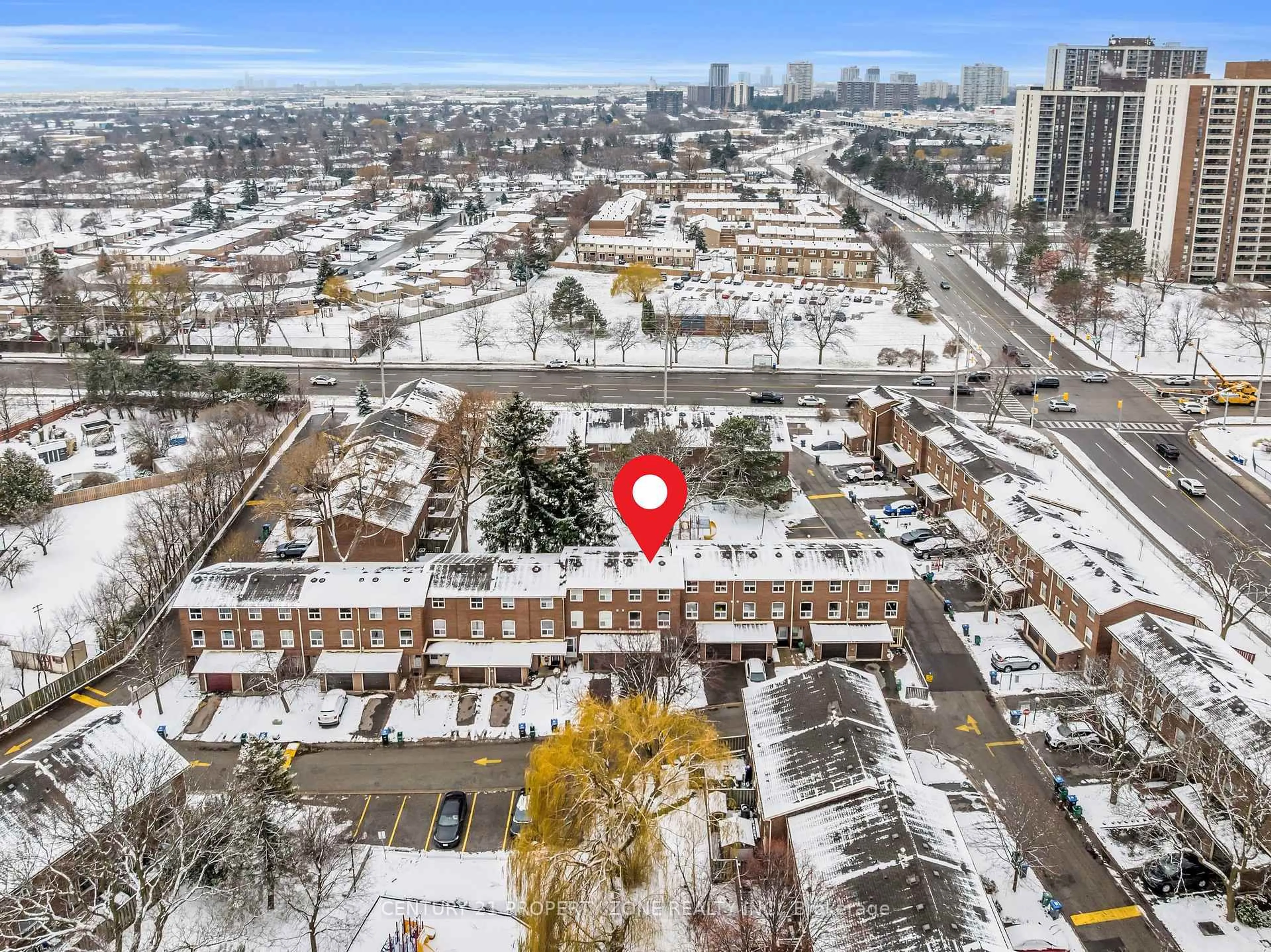 A pic from outside/outdoor area/front of a property/back of a property/a pic from drone, city buildings view from balcony for 56 Eden Park Dr #56, Brampton Ontario L6T 3A5