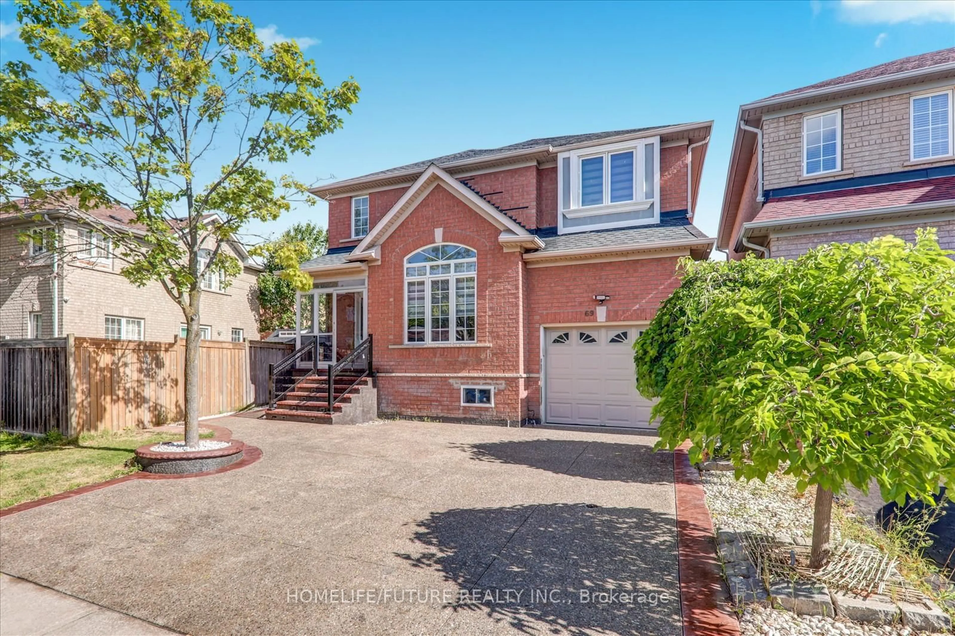 Home with brick exterior material, street for 69 Heatherdale Dr, Brampton Ontario L7A 2H4