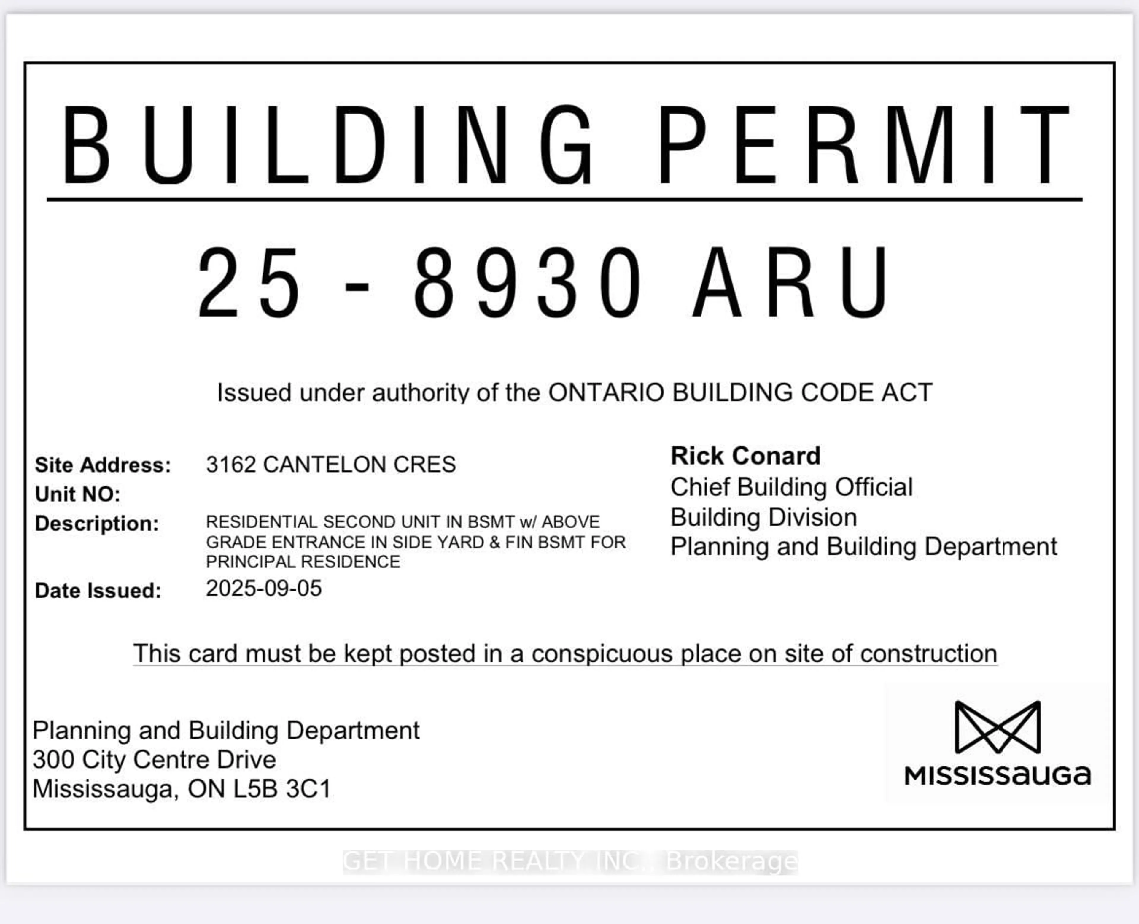 Parking for 3162 Cantelon Cres, Mississauga Ontario L5N 3J8