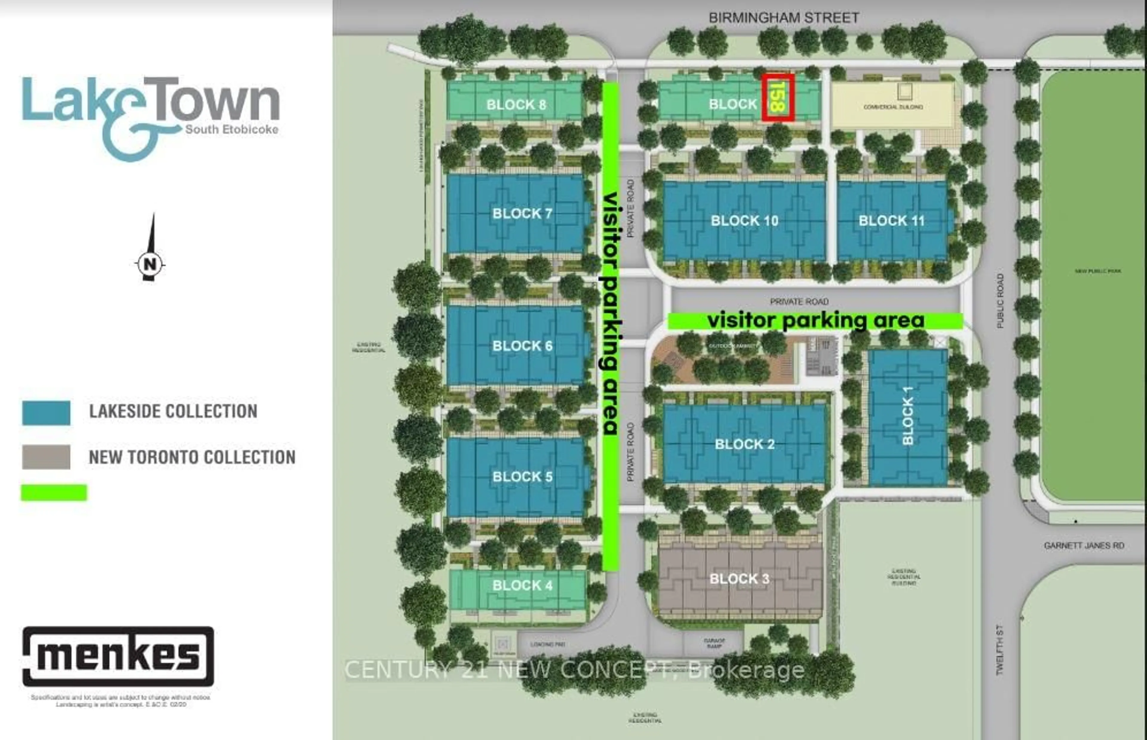 Floor plan for 225 Birmingham St #158, Toronto Ontario M8V 0J5