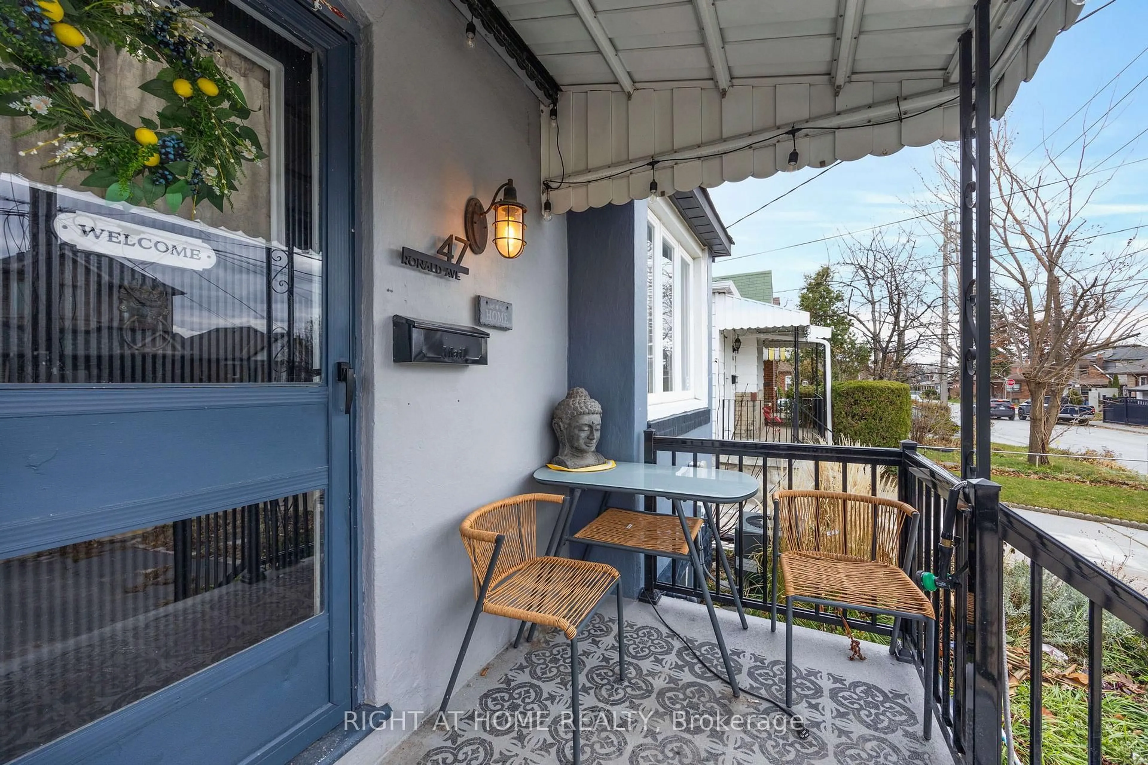 Patio, street for 47 Ronald Ave, Toronto Ontario M6E 4M8