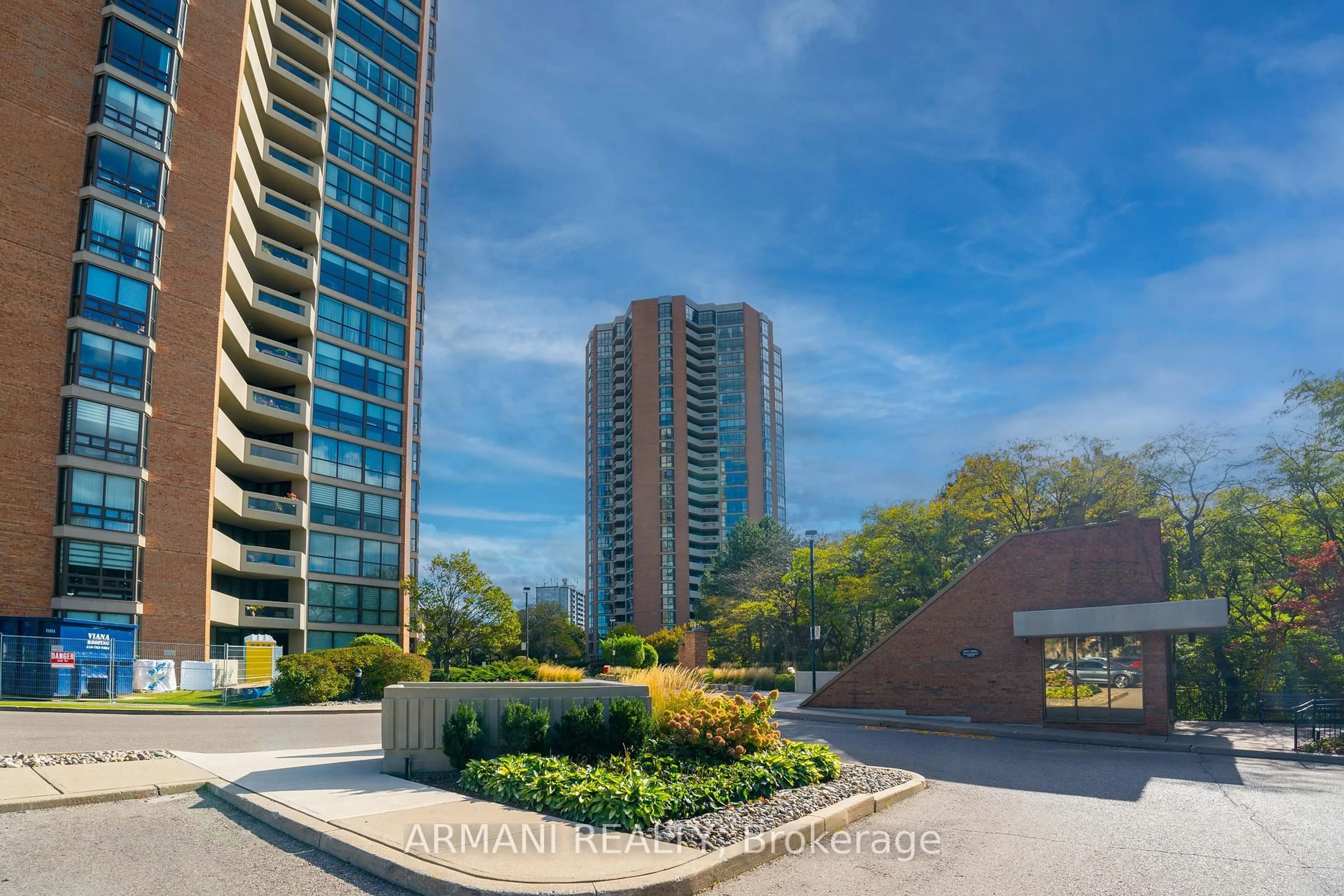 A pic from outside/outdoor area/front of a property/back of a property/a pic from drone, city buildings view from balcony for 2000 Islington Ave #1611, Toronto Ontario M9P 3S7
