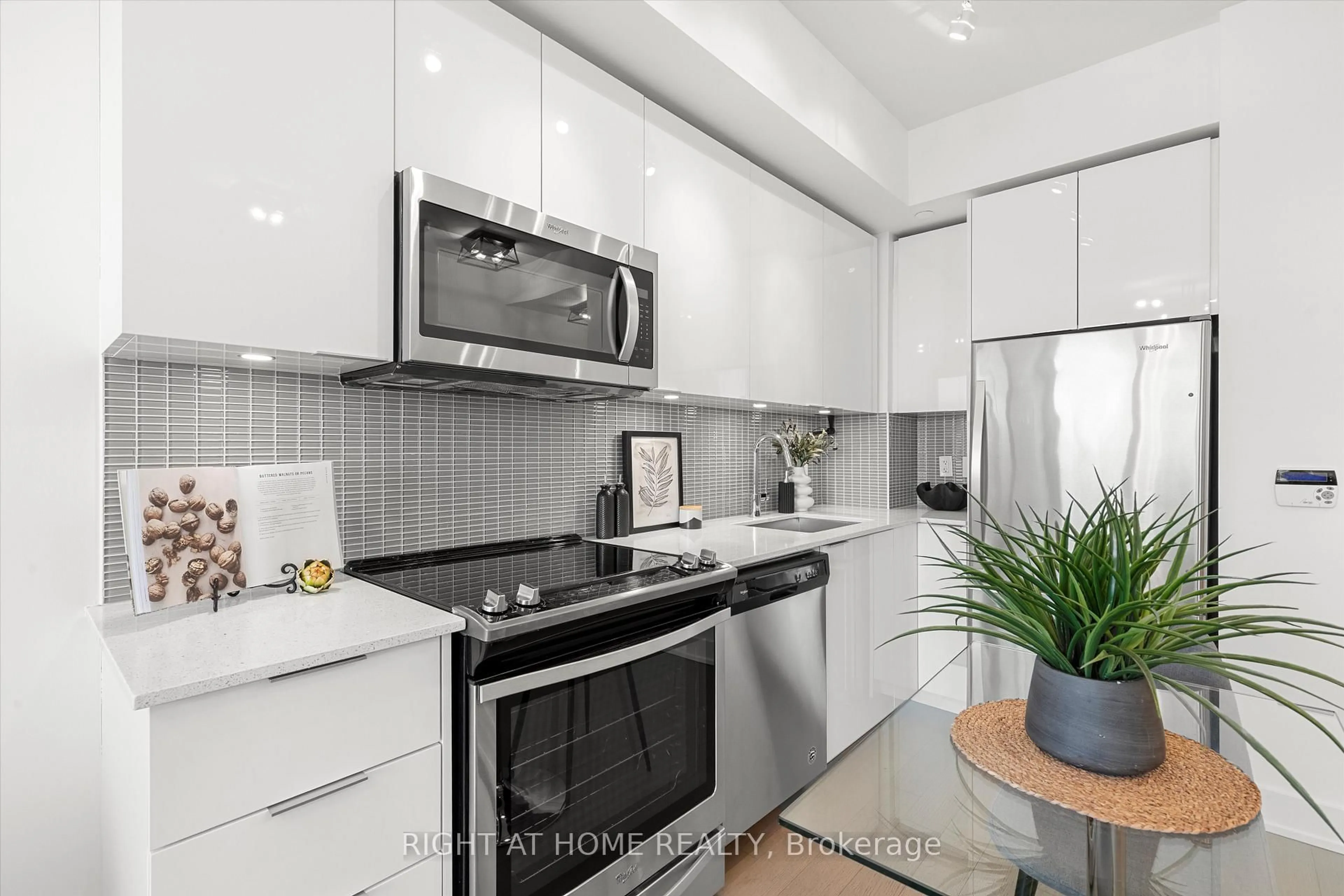 Standard kitchen, ceramic/tile floor for 30 Shore Breeze Dr #4415, Toronto Ontario M8V 0J1