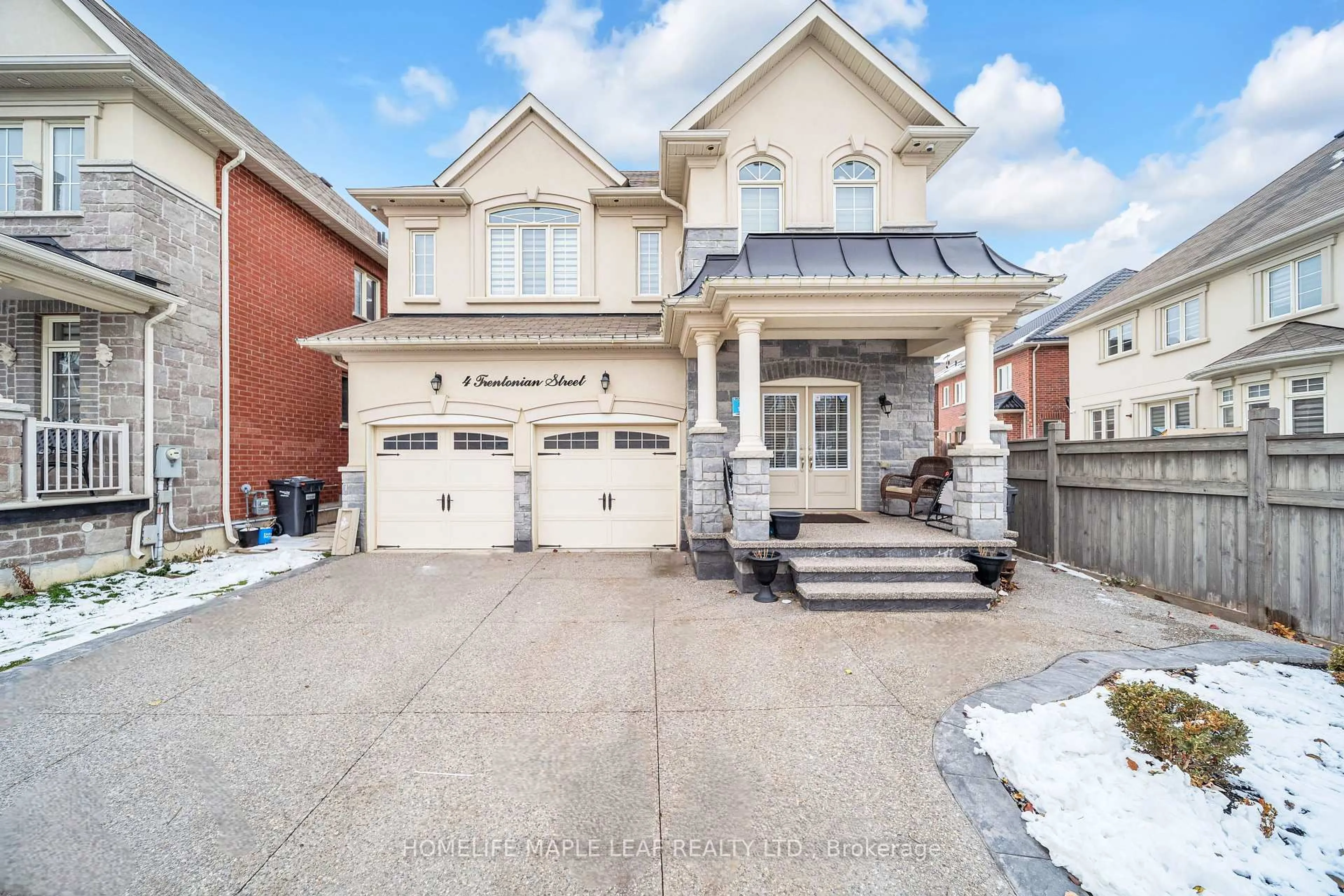 Home with brick exterior material, street for 4 Trentonian St, Brampton Ontario L6R 0B3