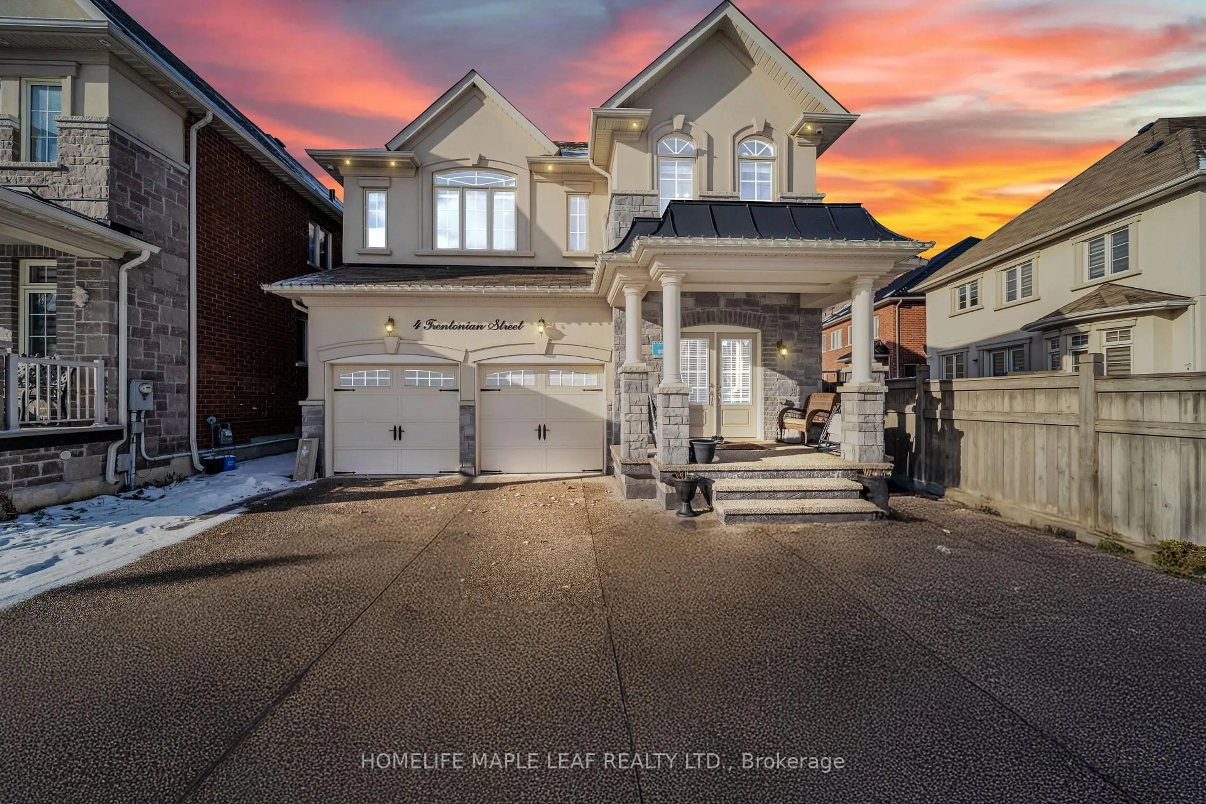 Home with brick exterior material, street for 4 Trentonian St, Brampton Ontario L6R 0B3