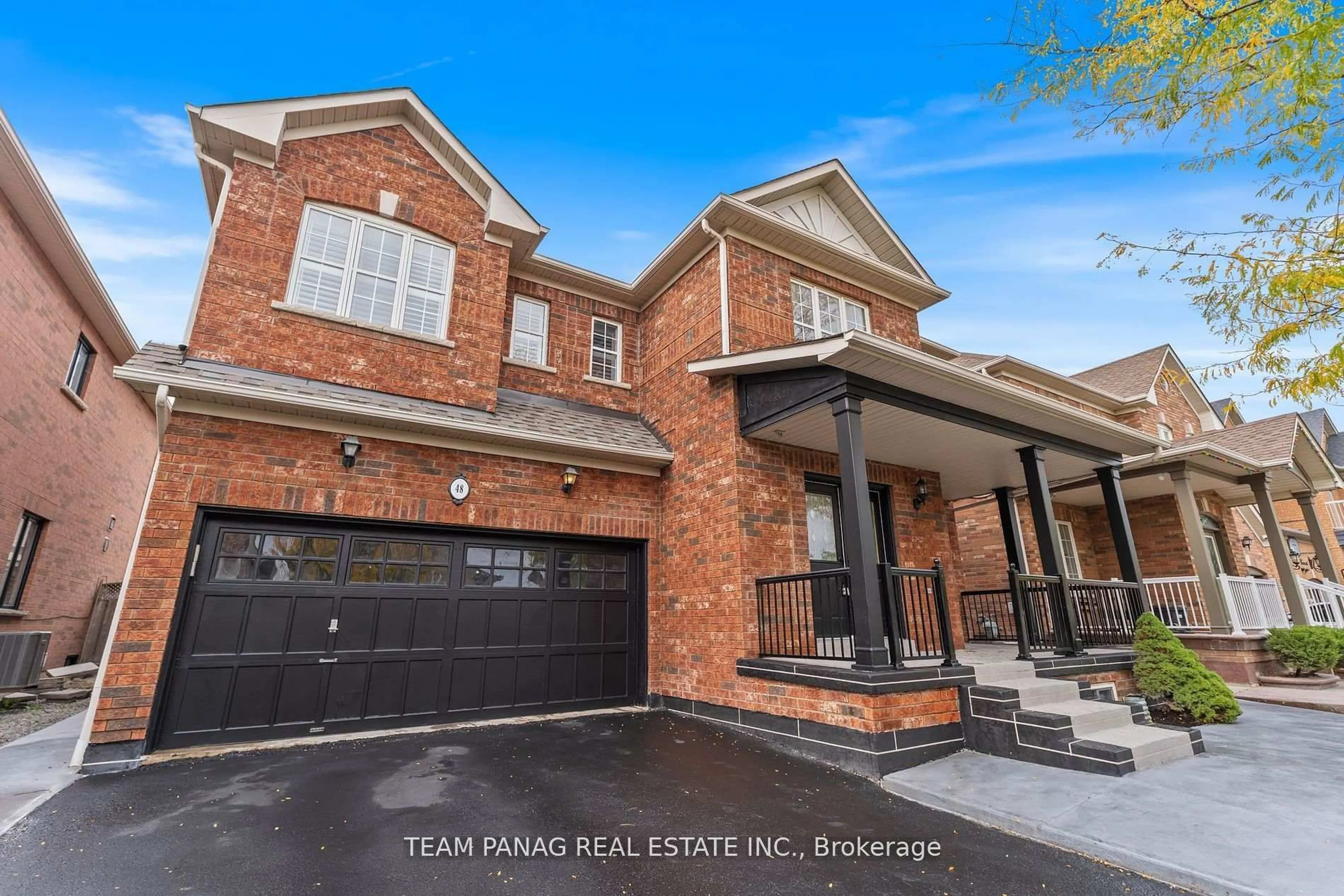 Home with brick exterior material, street for 48 Citadel Cres, Brampton Ontario L6P 1X8