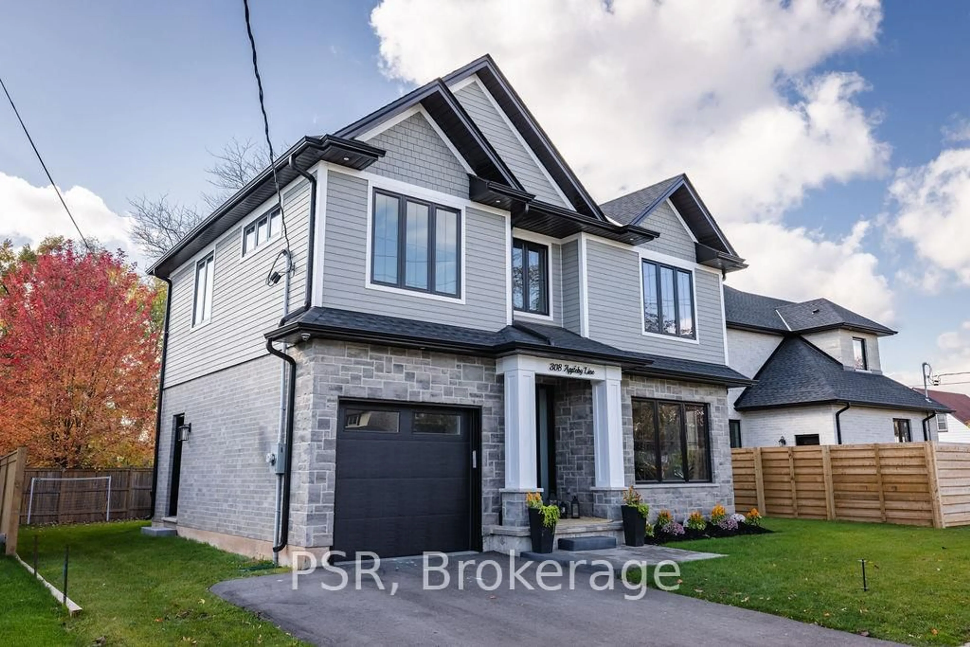 Home with brick exterior material, street for 308 Appleby Line, Burlington Ontario L7L 2X5