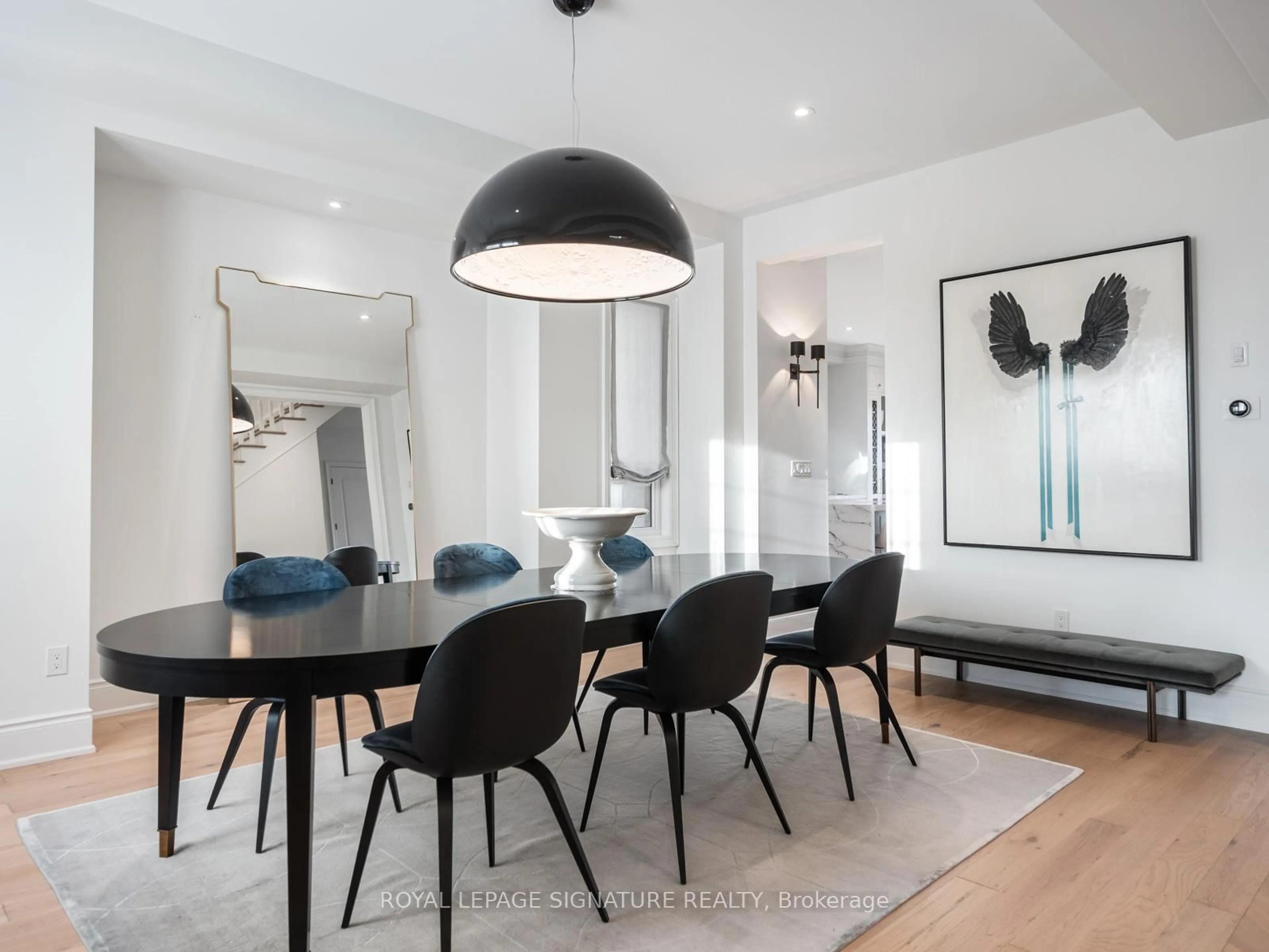 Dining room, wood/laminate floor for 1335 Britton Cres, Milton Ontario L9E 1L5