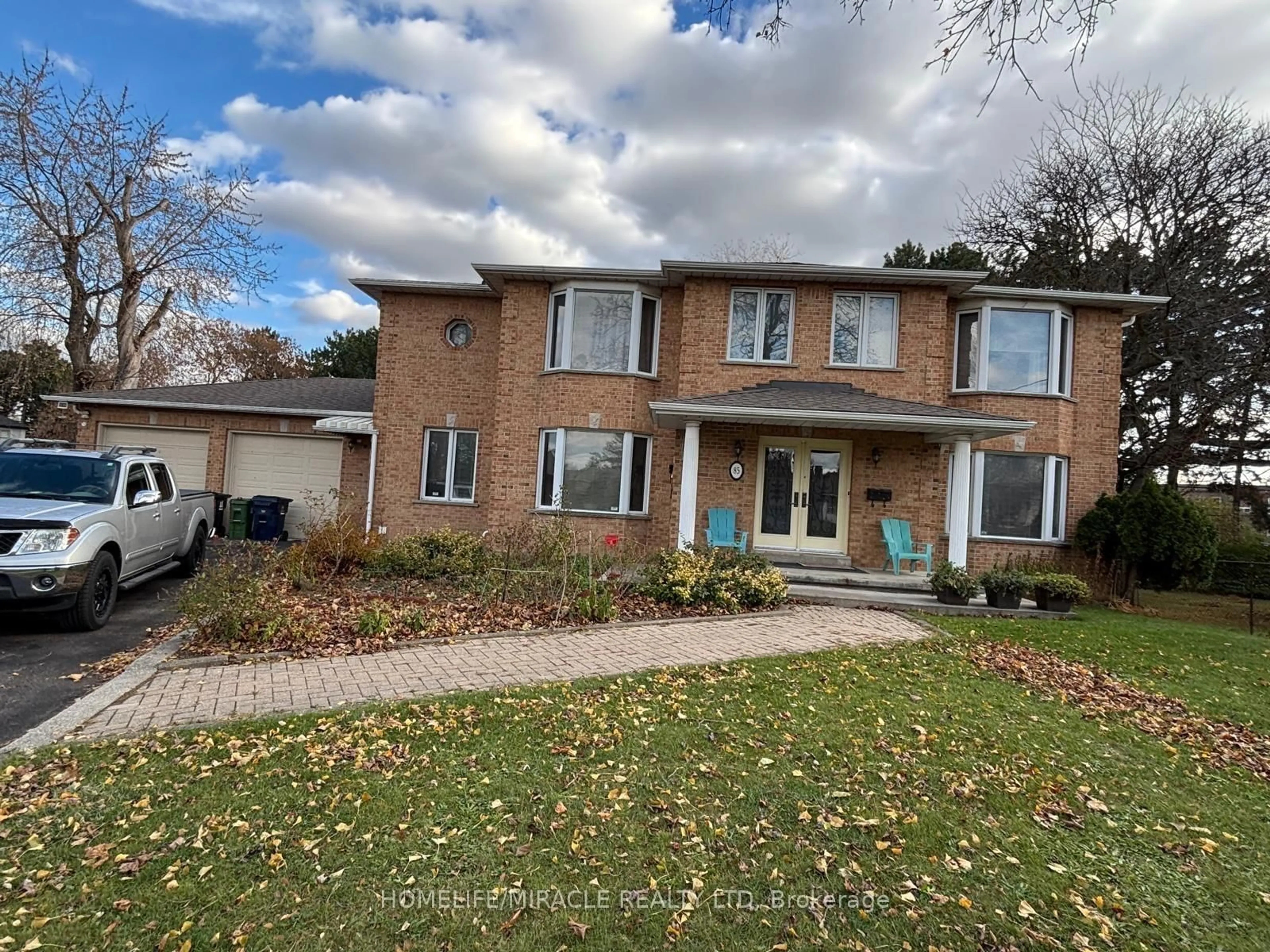 Home with brick exterior material, street for 85 Harlow Cres, Toronto Ontario M9V 2Y8