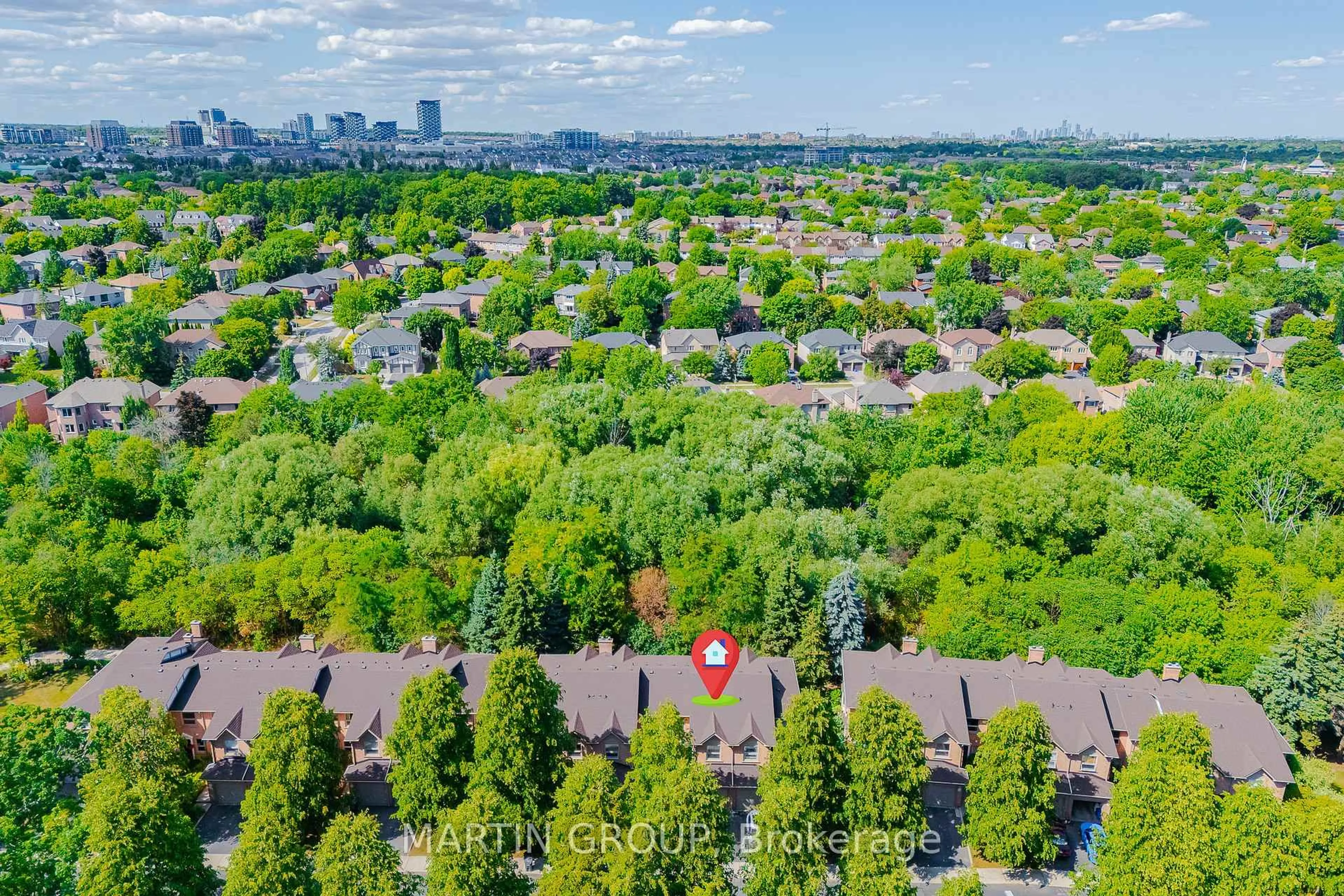 A pic from outside/outdoor area/front of a property/back of a property/a pic from drone, forest/trees view for 2065 Sixth Line #9, Oakville Ontario L6H 5R8